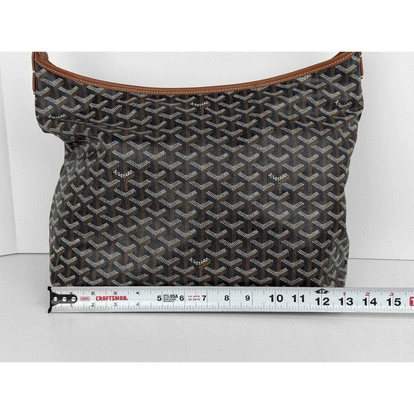 Goyard Goyardine Boheme PM Black/brown Canvas Women's Shoulder Bag