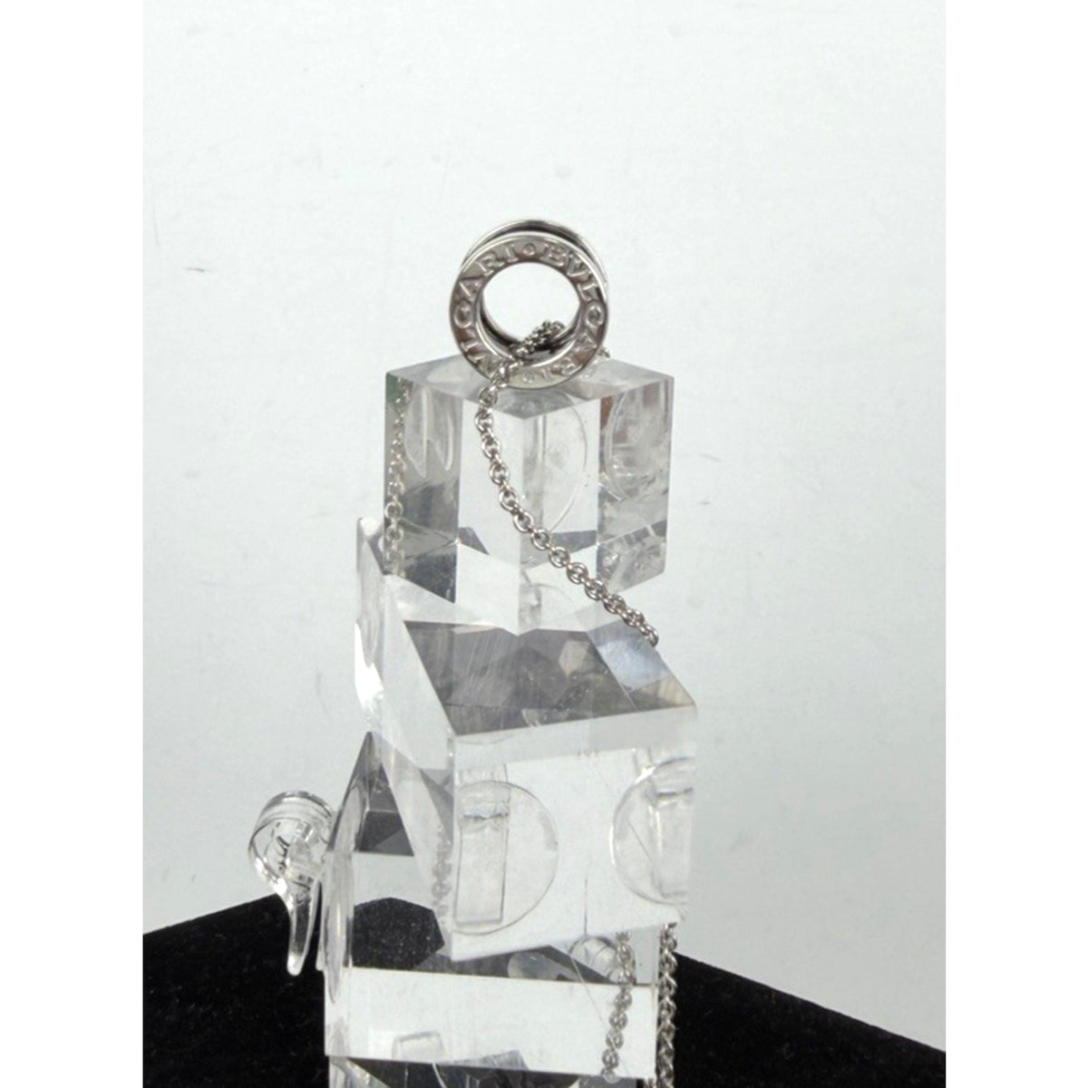 Bvlgari Save The Children Pendant Necklace in Silver and Black Ceramic