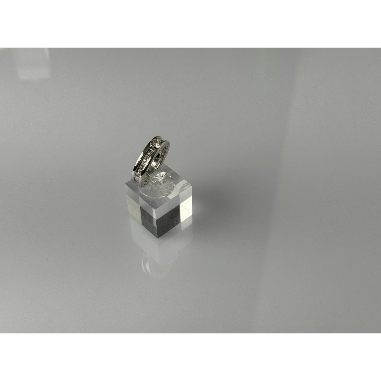 BVLGARI B.zero1 Diamond Engagement Ring in 18K White Gold, size 5.25