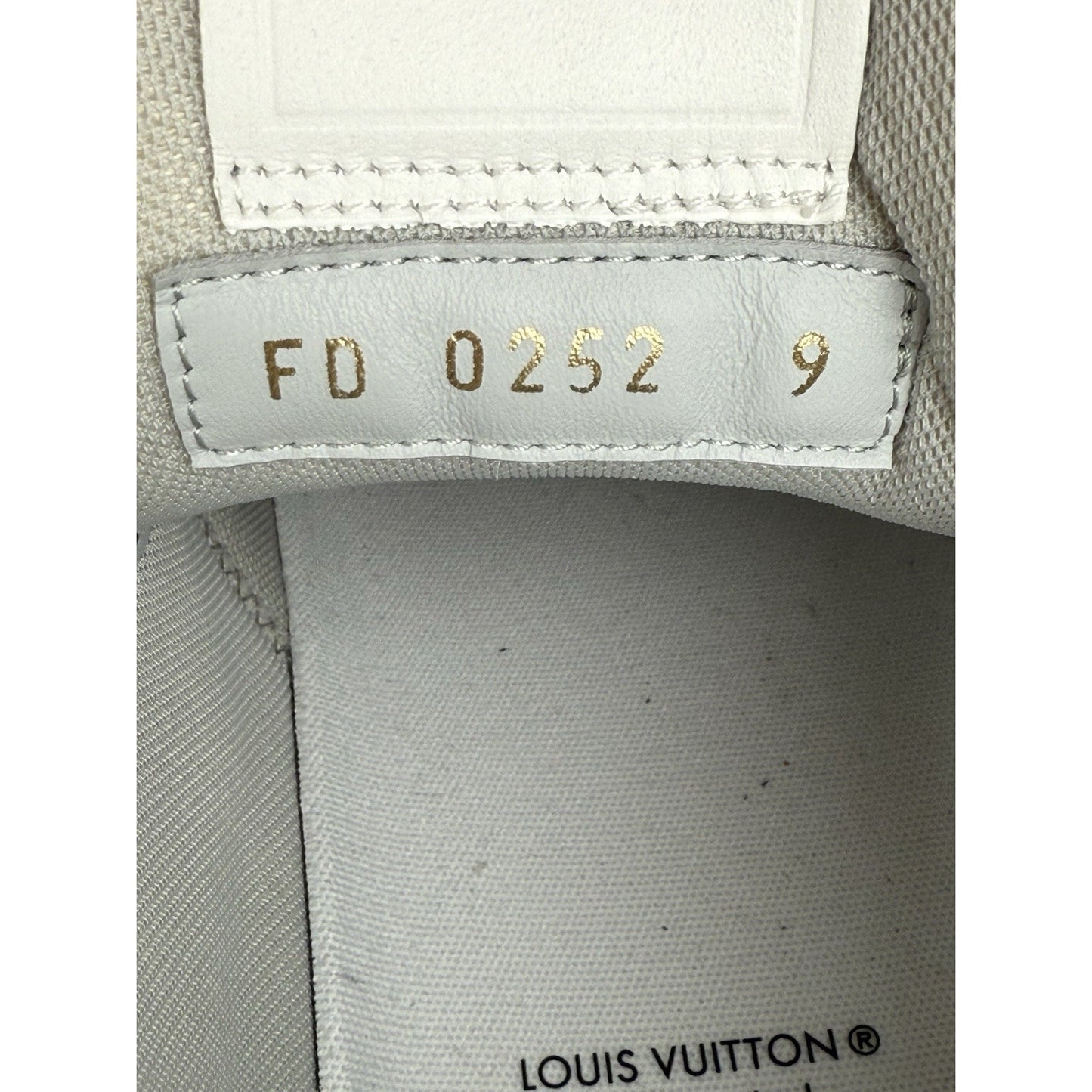 Louis Vuitton LV Trainer White Leather Men's Sneakers Size 9