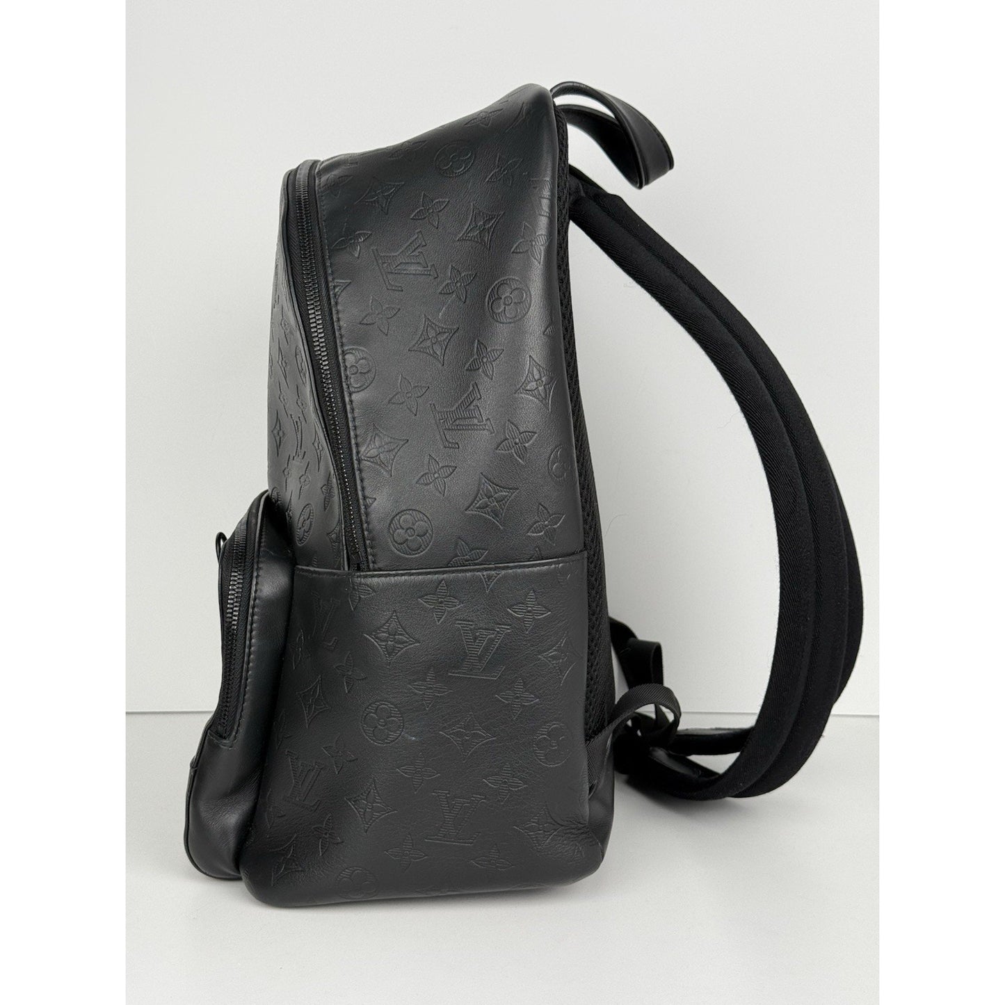 Louis Vuitton Shadow Monogram Racer Backpack Black Leather B-7