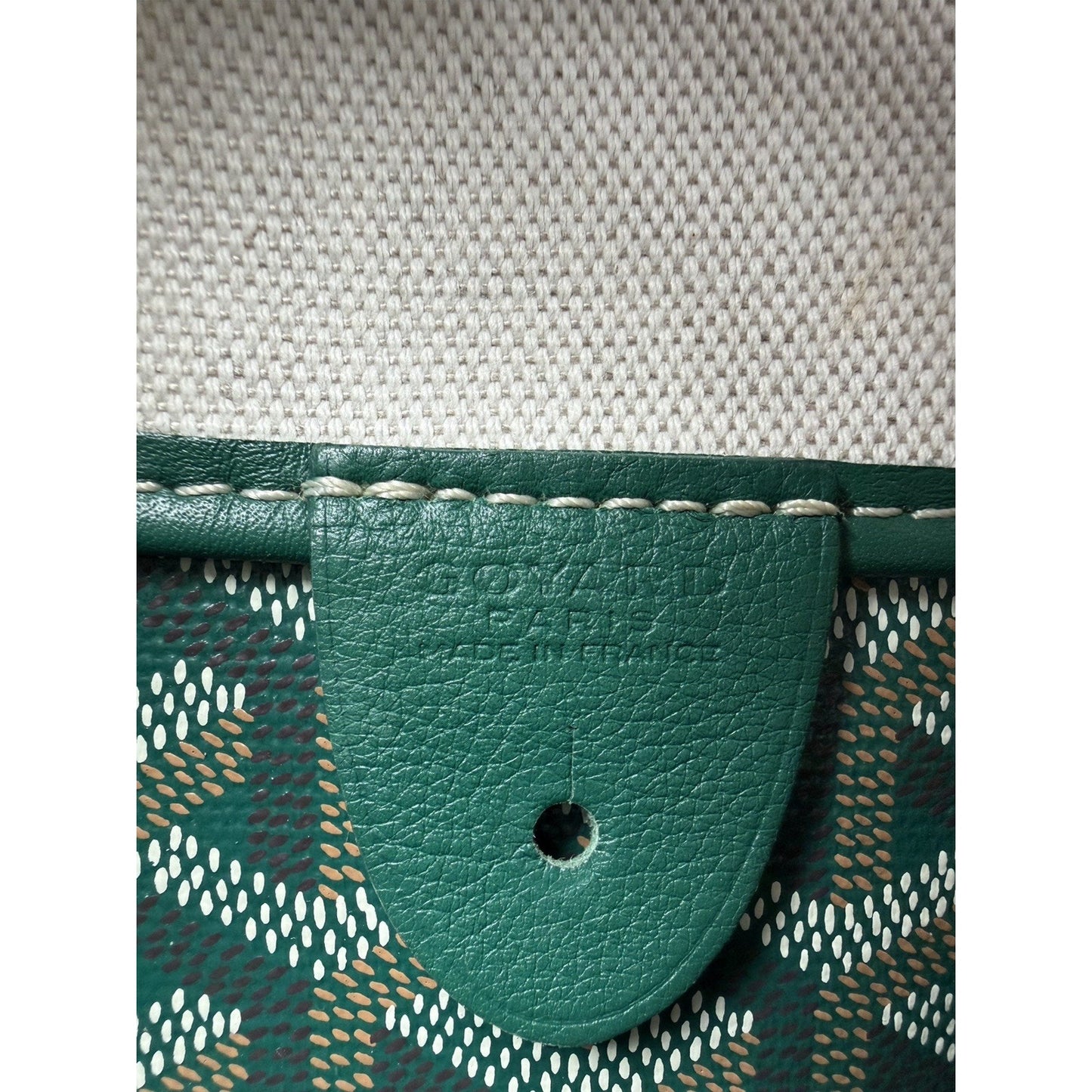 Goyard Saint Louis Medium Tote Green Goyardine Canvas B-2