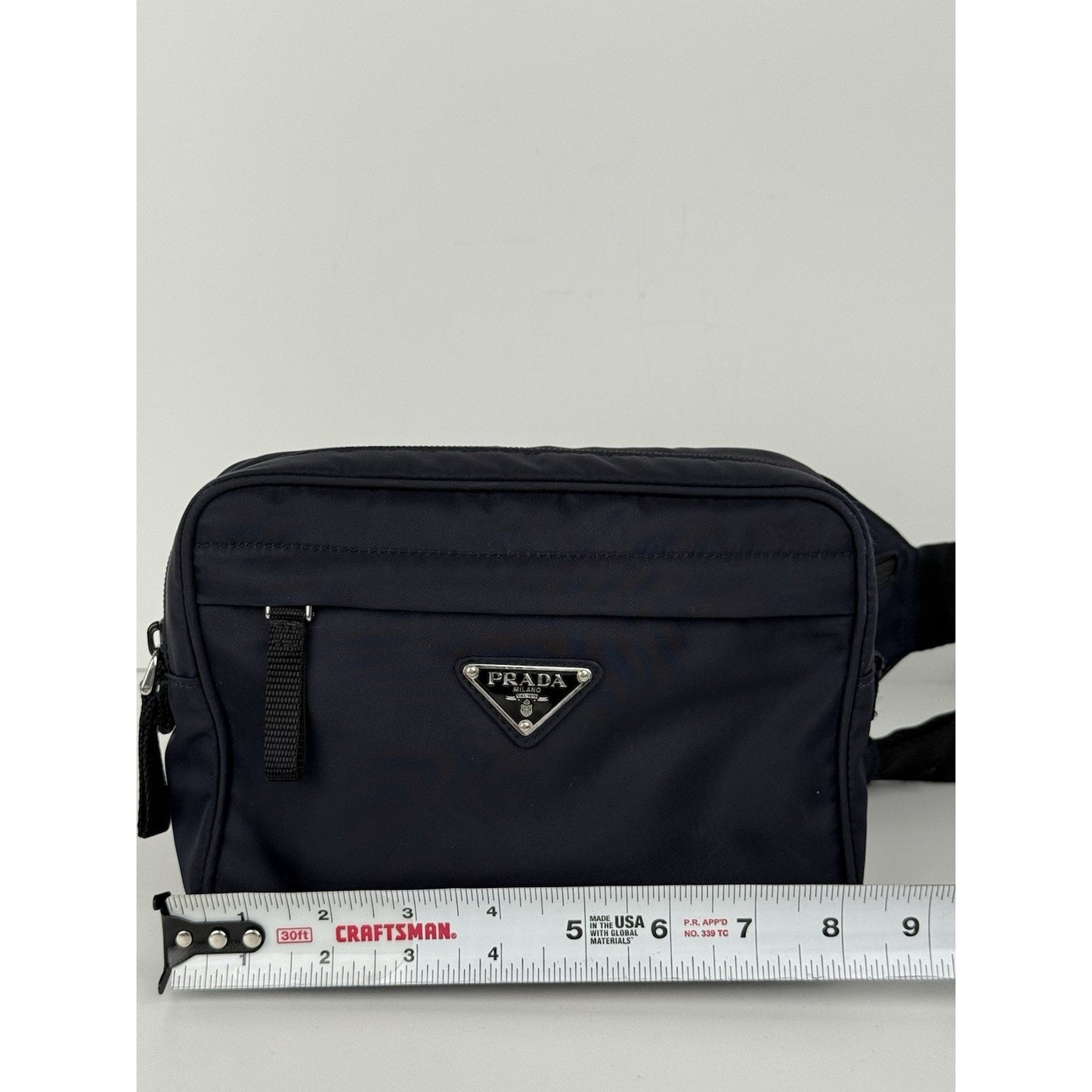 PRADA Re-Nylon Dark Navy Men's Belt Bag