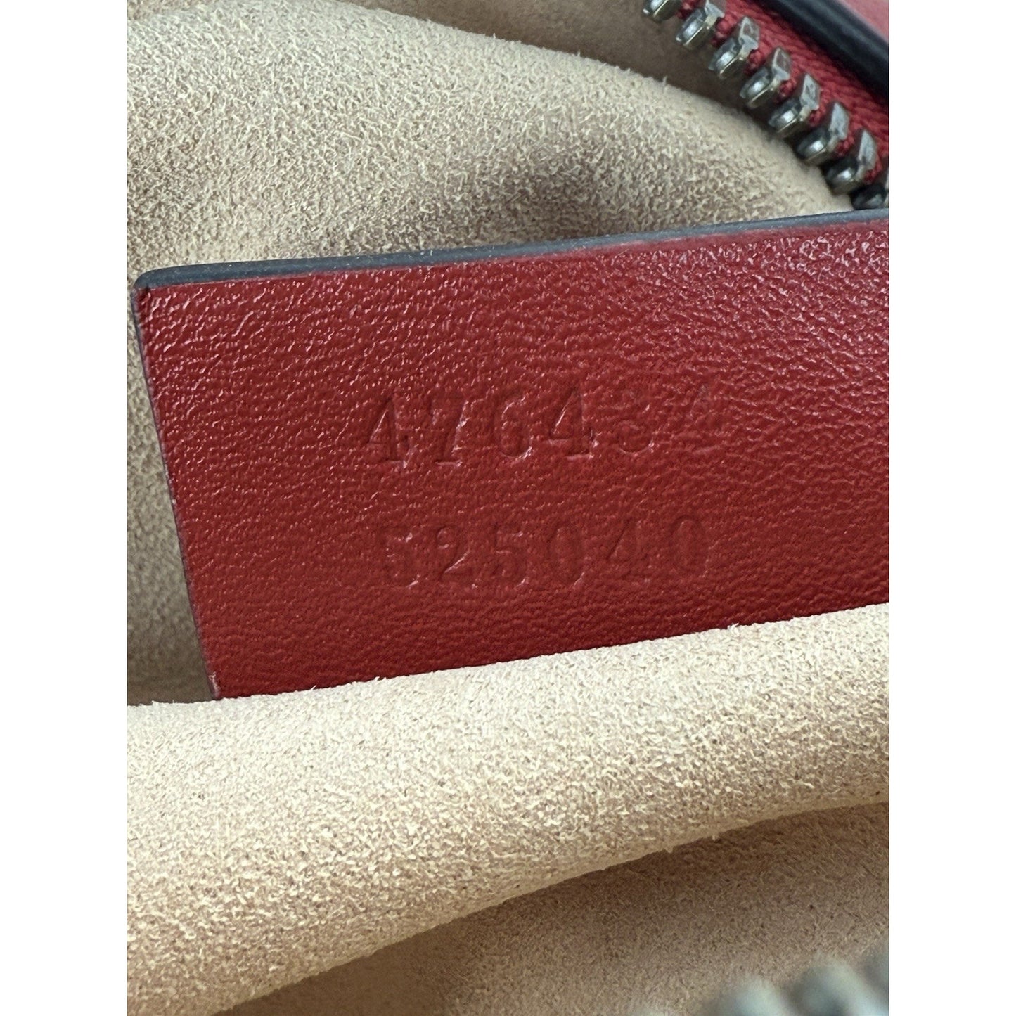 Gucci Marmont Red Leather Interlocking G Oval Belt Bag 75/30