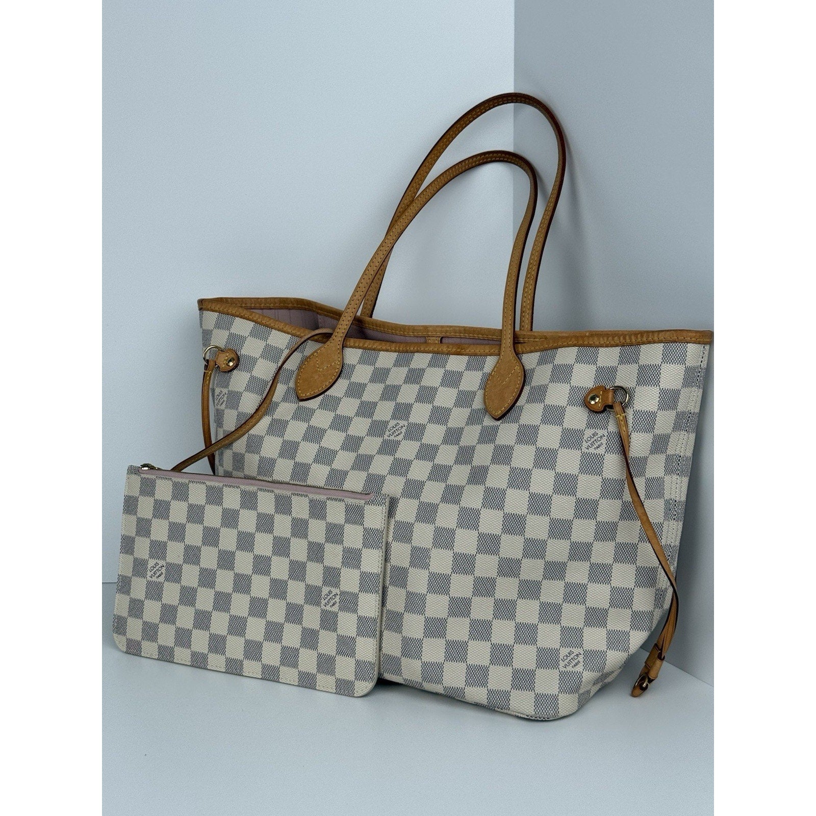 Neverfull Gm Lv White And Grey Bag Louis Vuitton Wild At Heart