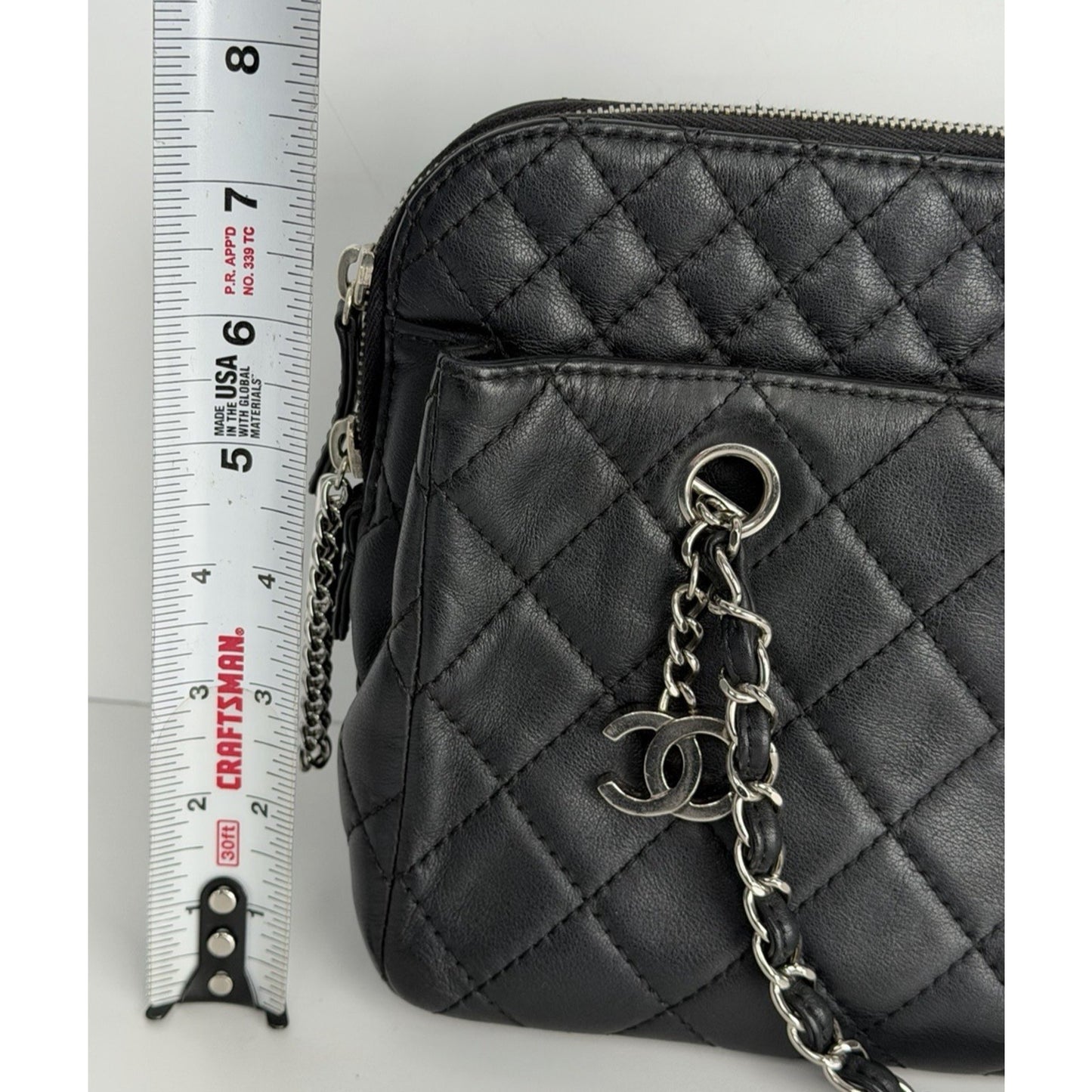 Chanel In The Business Camera Bag Quilted Leather & Silver-Tone Hardware 2011 D8