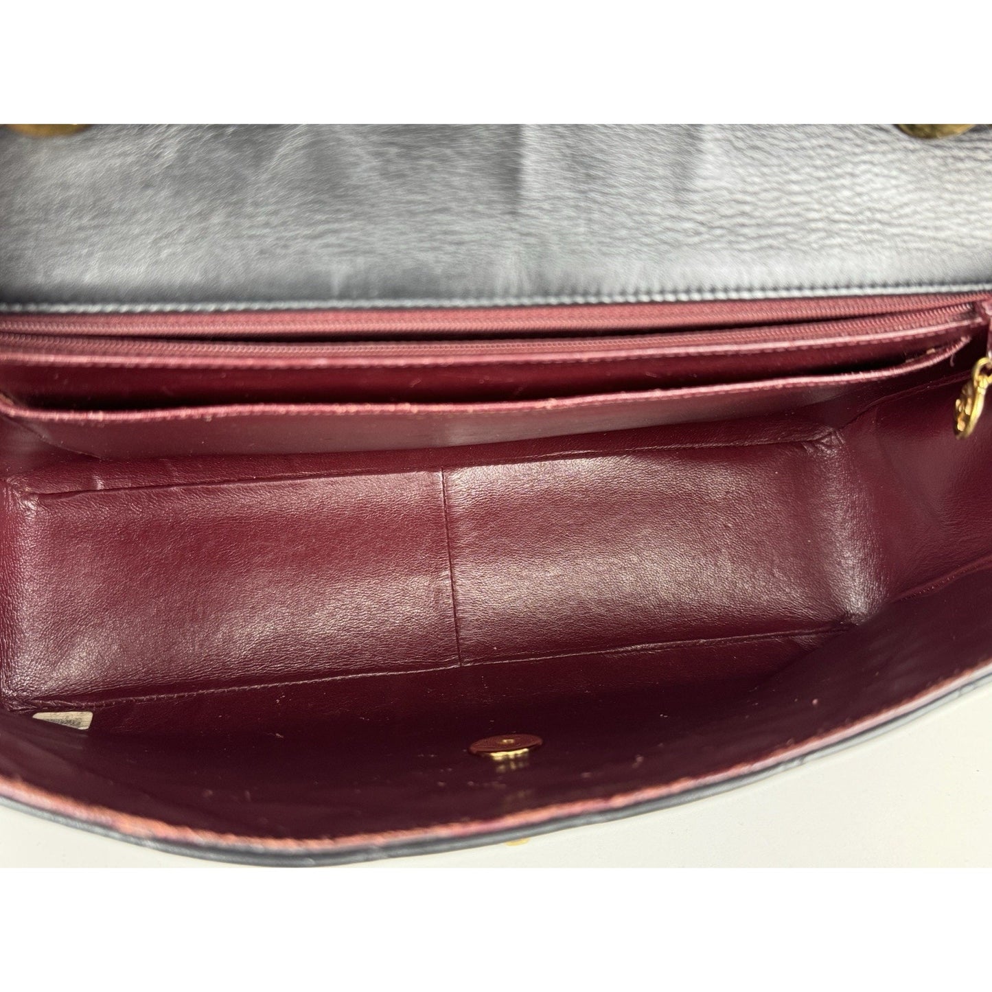 Chanel Vintage Maxi Single Flap Bag Black Lambskin Leather B-6