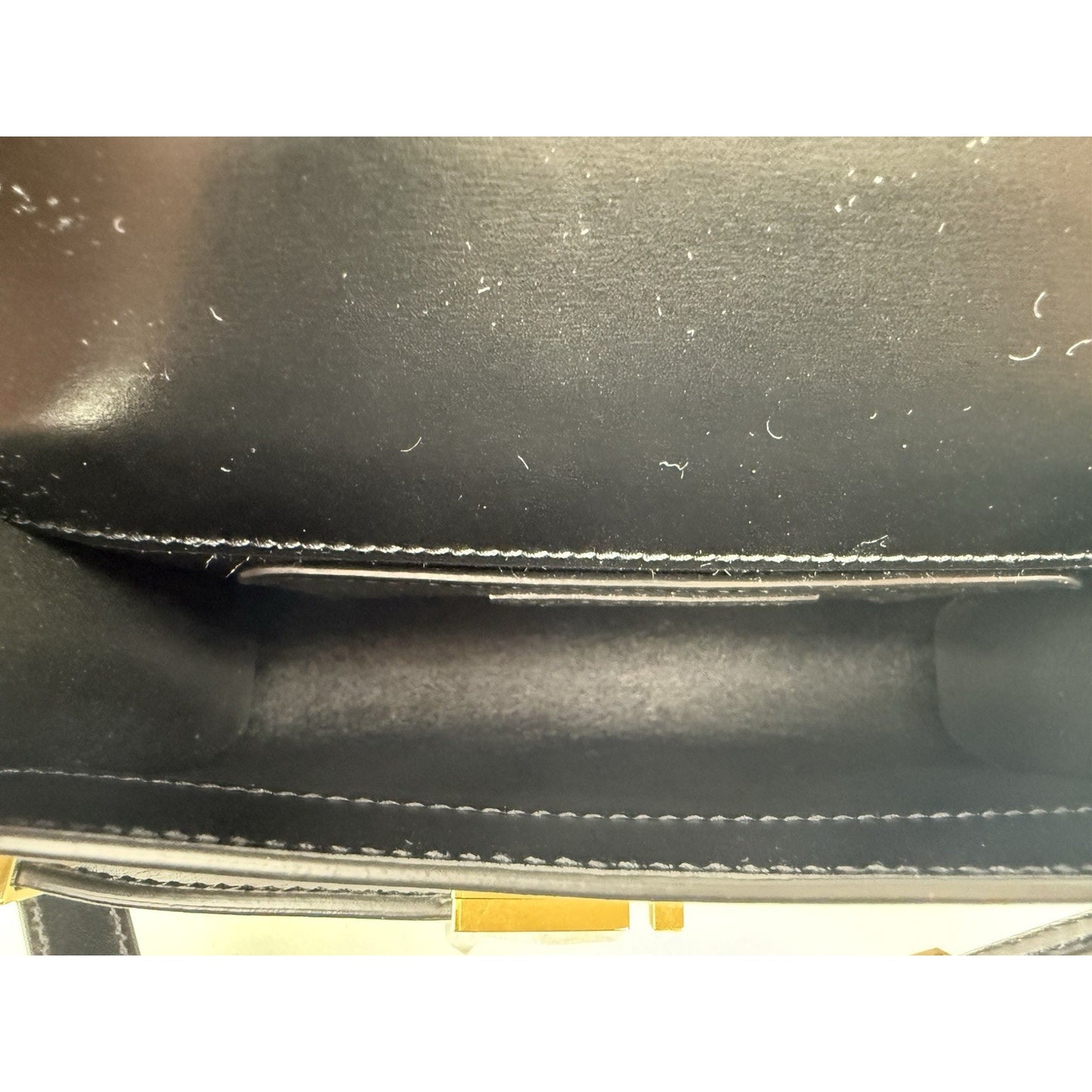 Saint Laurent Baby Manhattan Black Leather Women's Shoulder Bag