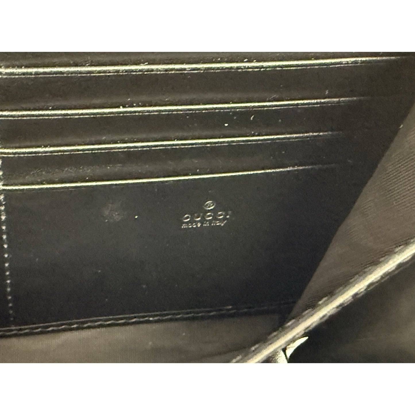 Gucci GG Marmont Black Matelassé Leather Shoulder Bag with Gold Chain