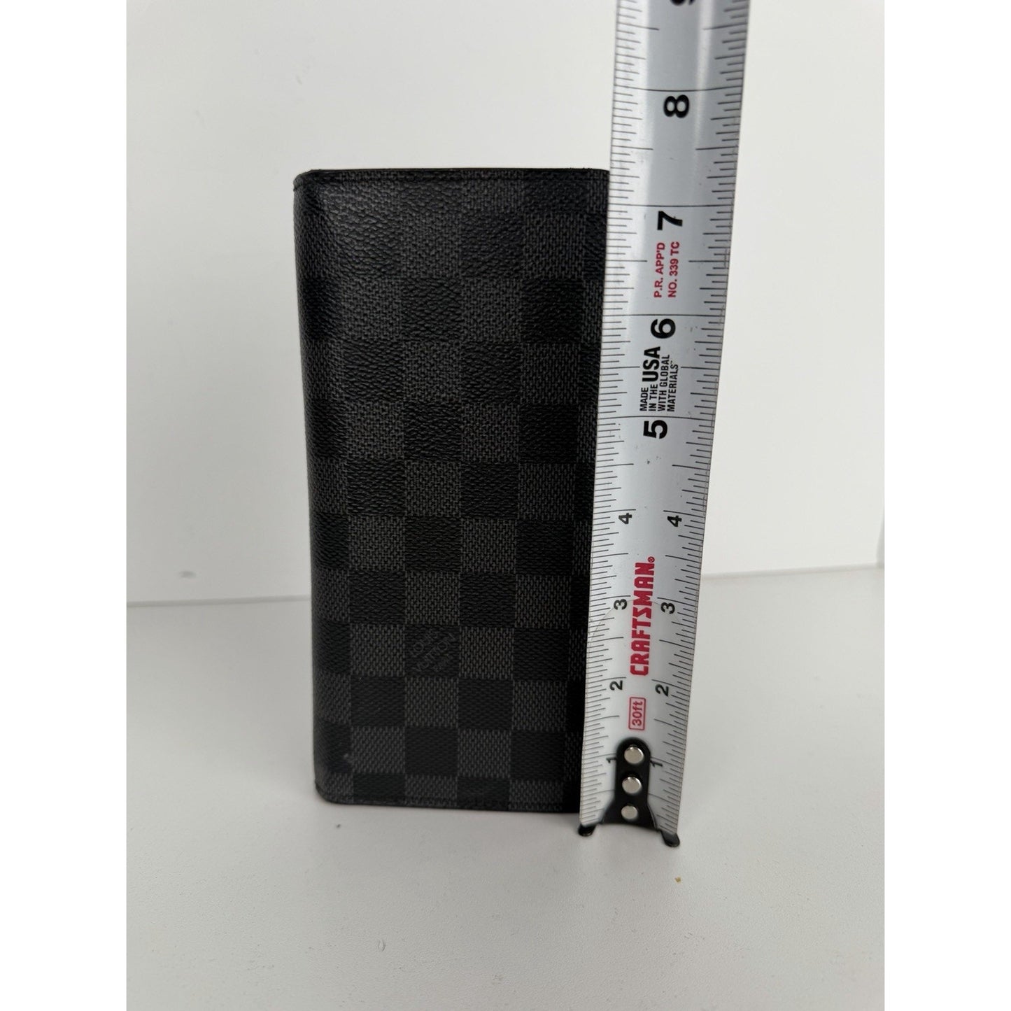 Louis Vuitton Brazza Bifold Long Wallet in Damier Graphite Coated Canvas 2014