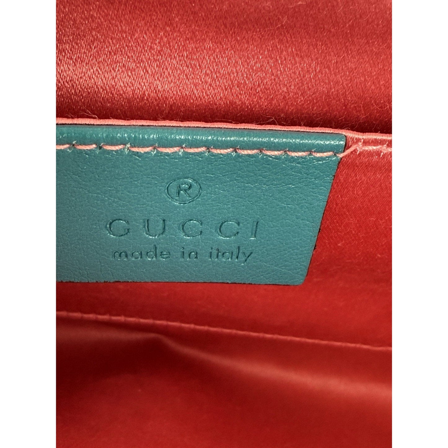 GUCCI Blue Velvet Dionysus Clutch Pavone
