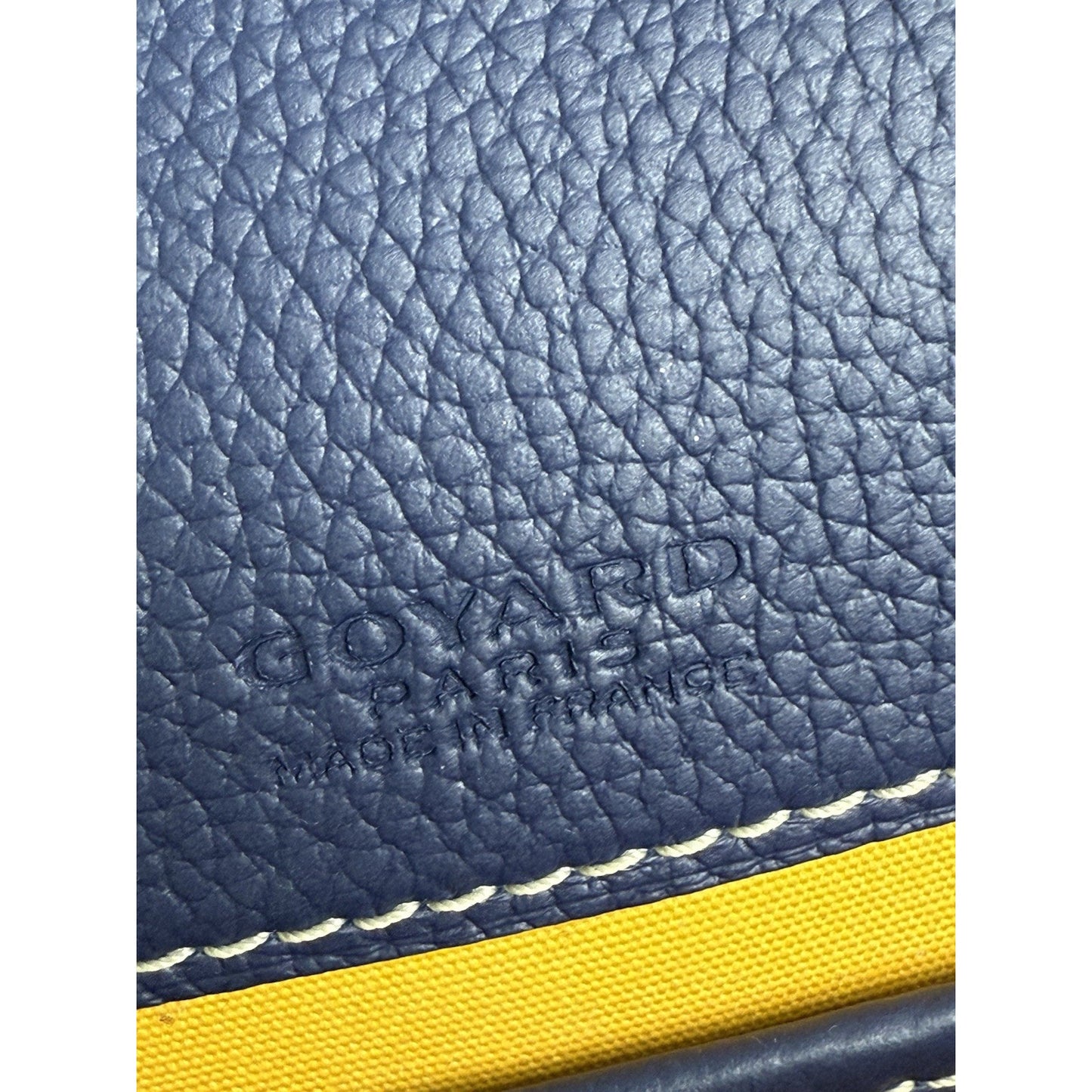 Goyard Belvedere Bag Blue Canvas Leather Crossbody