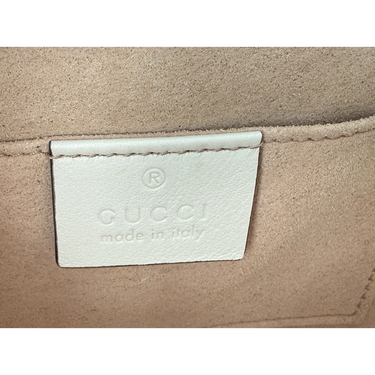 Gucci GG Supreme Monogram Small Padlock Shoulder Bag Beige with Gold Hardware