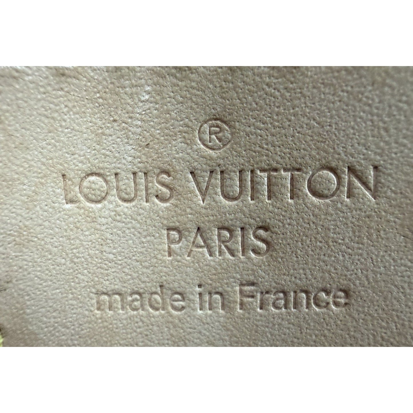 Louis Vuitton Alma Top Handle Bag BB Beige Leather Monogram Vernis 2013 S17
