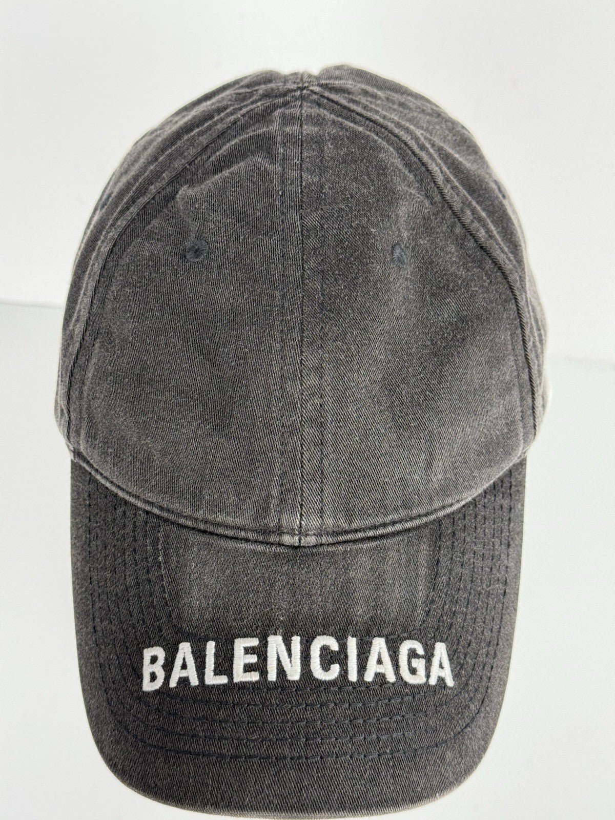 Balenciaga Baseball Cap Black Denim