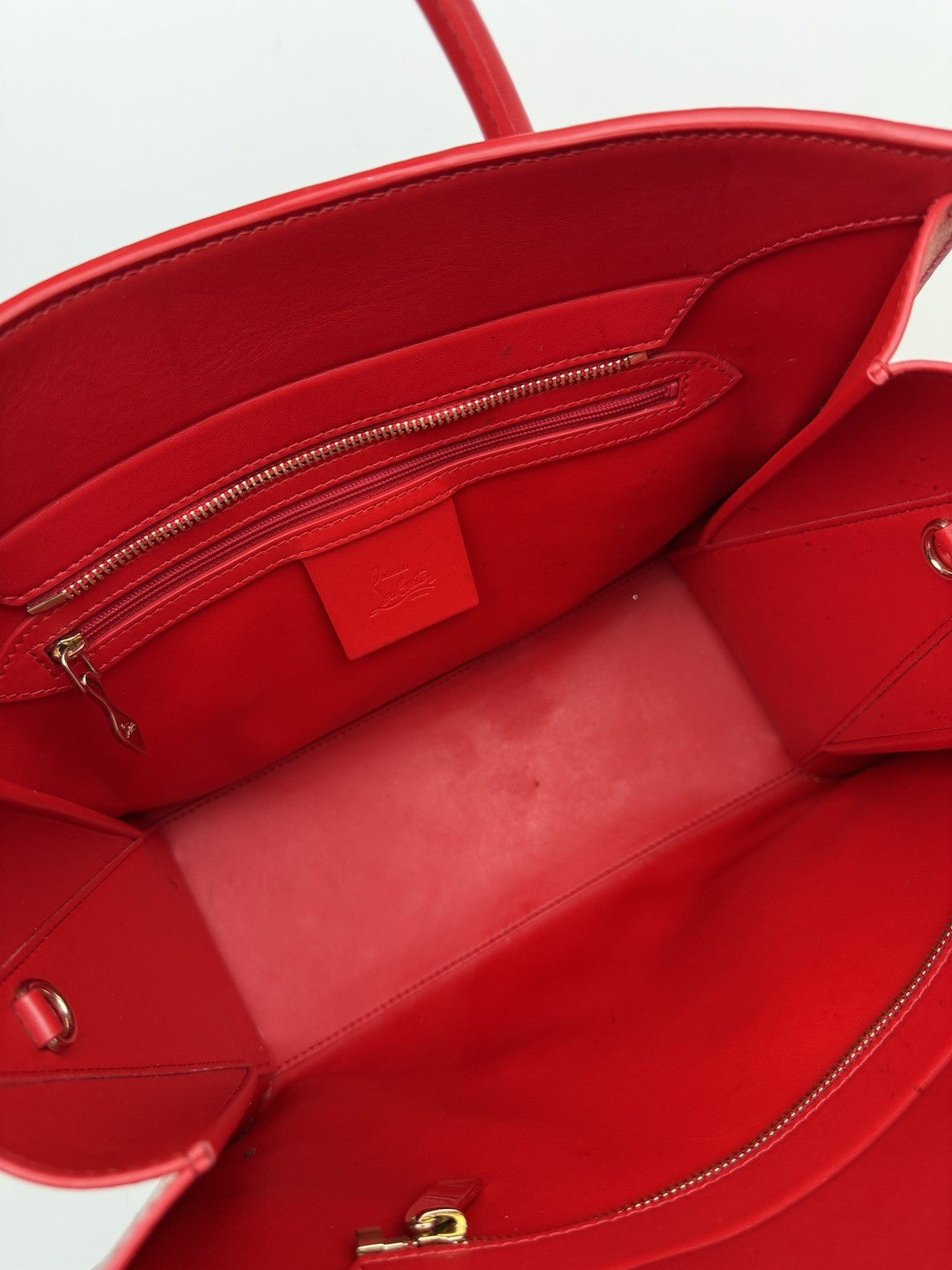 Christian Louboutin Paloma Medium Loubinthesky Charms Tote Bag Red