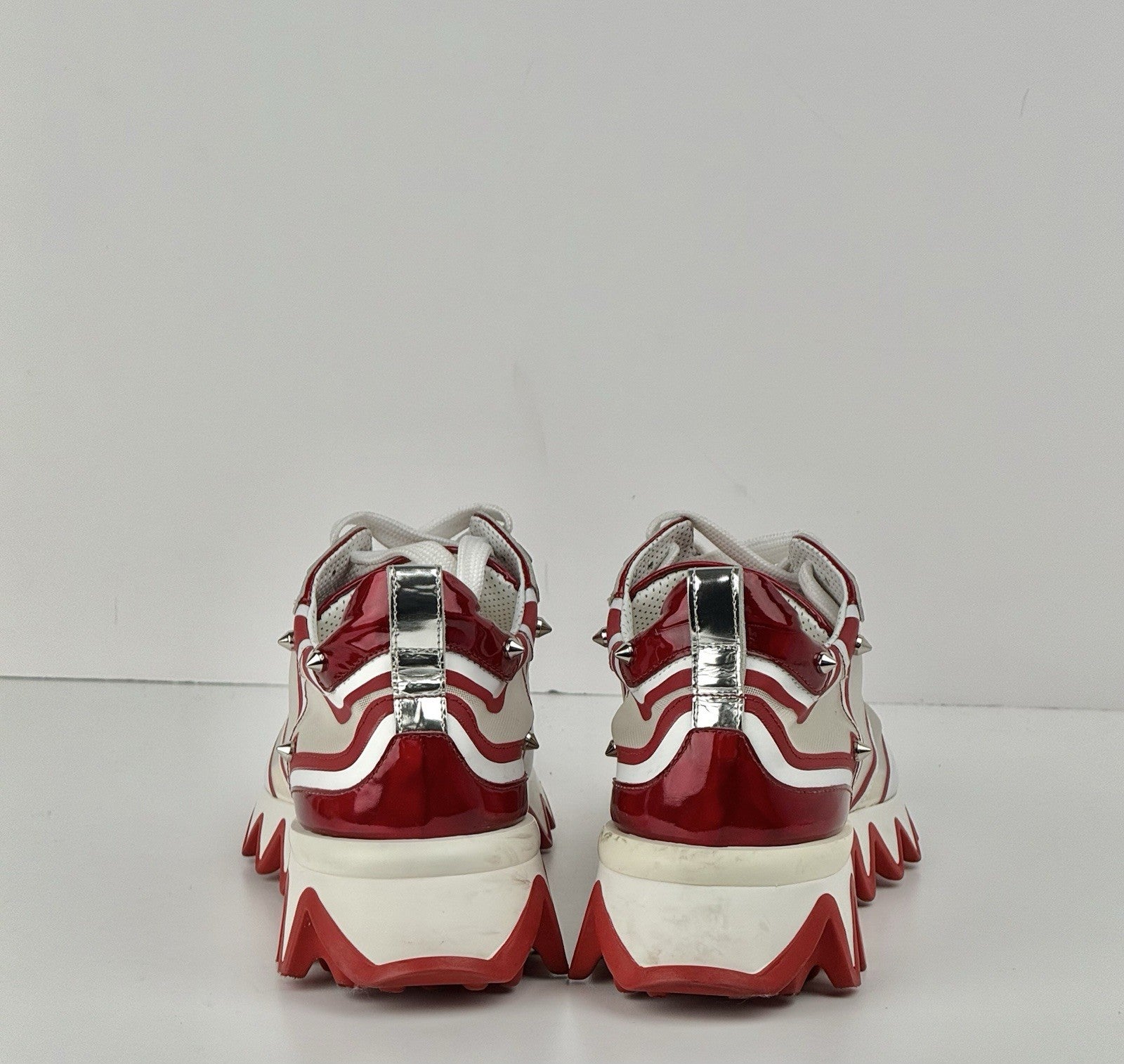 Christian Louboutin Sharkina Women's Sneaker in Red/White Size 37