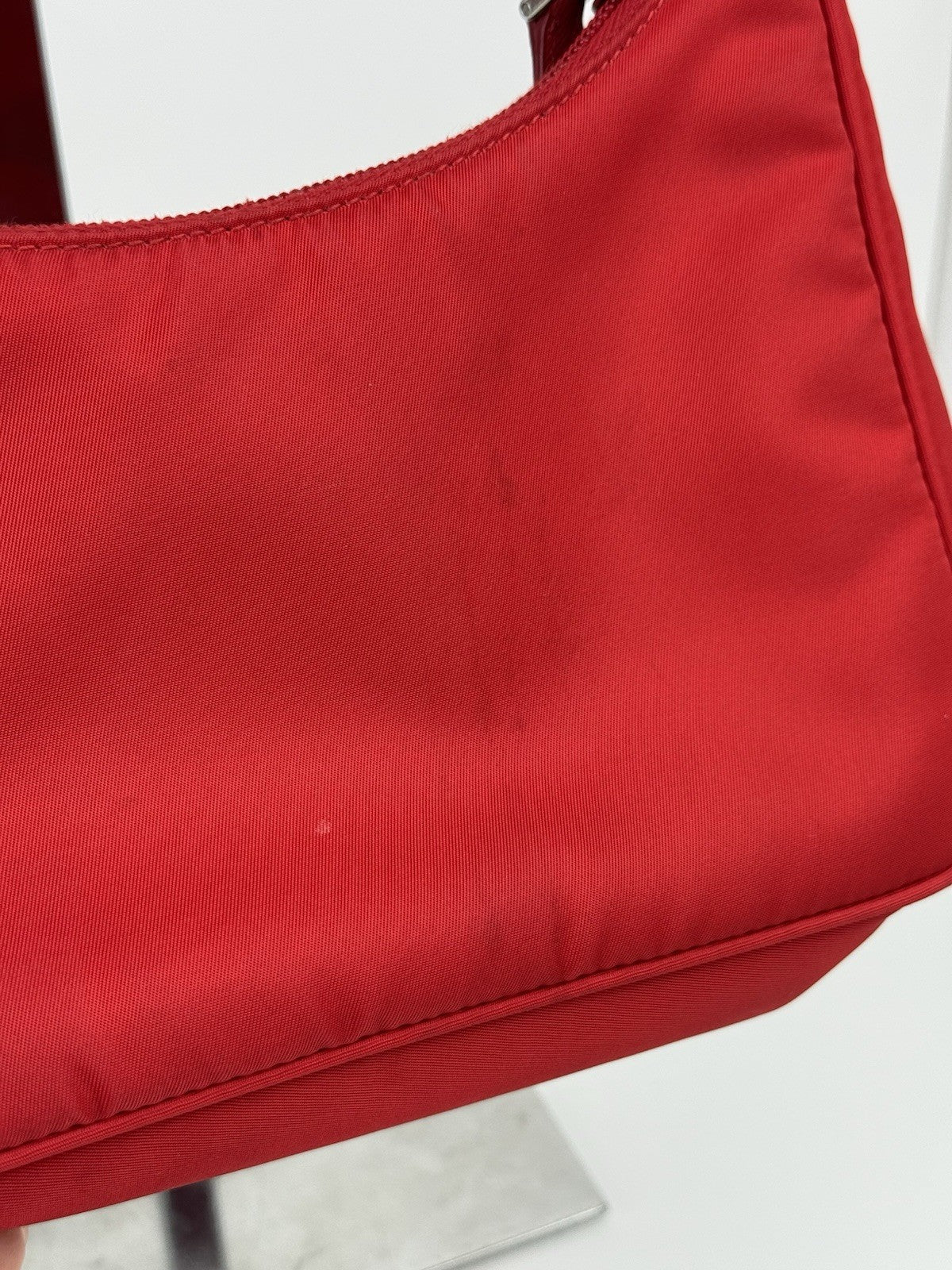 Prada Tessuto Re-Edition 2000 Red Hobo Bag