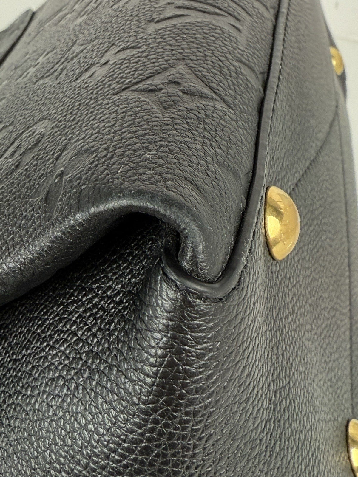 Louis Vuitton Black Monogram Empreinte Leather Georges BB Bag