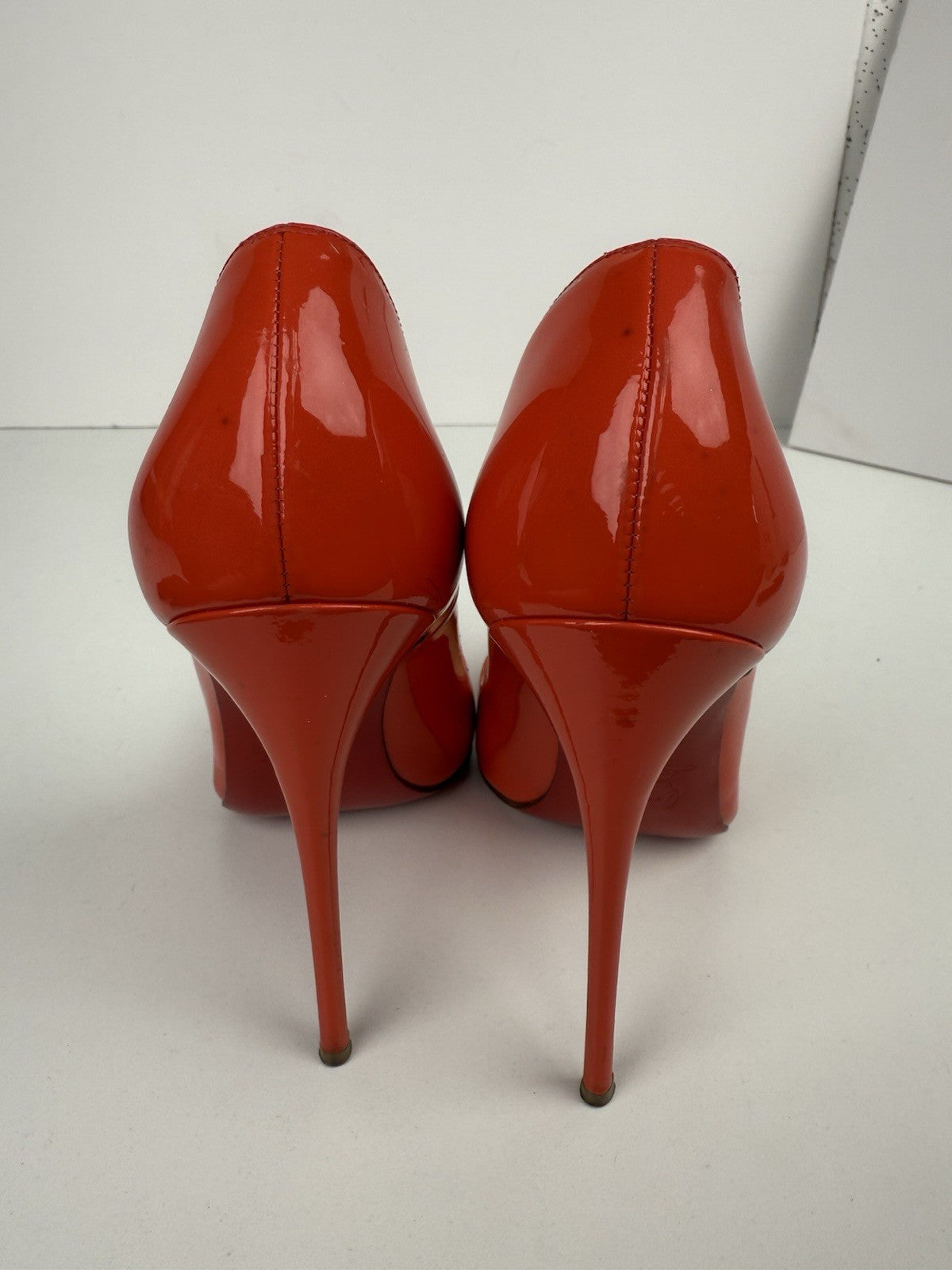 Christian Louboutin Pattern Leather Pumps Orange Size 36 / 6