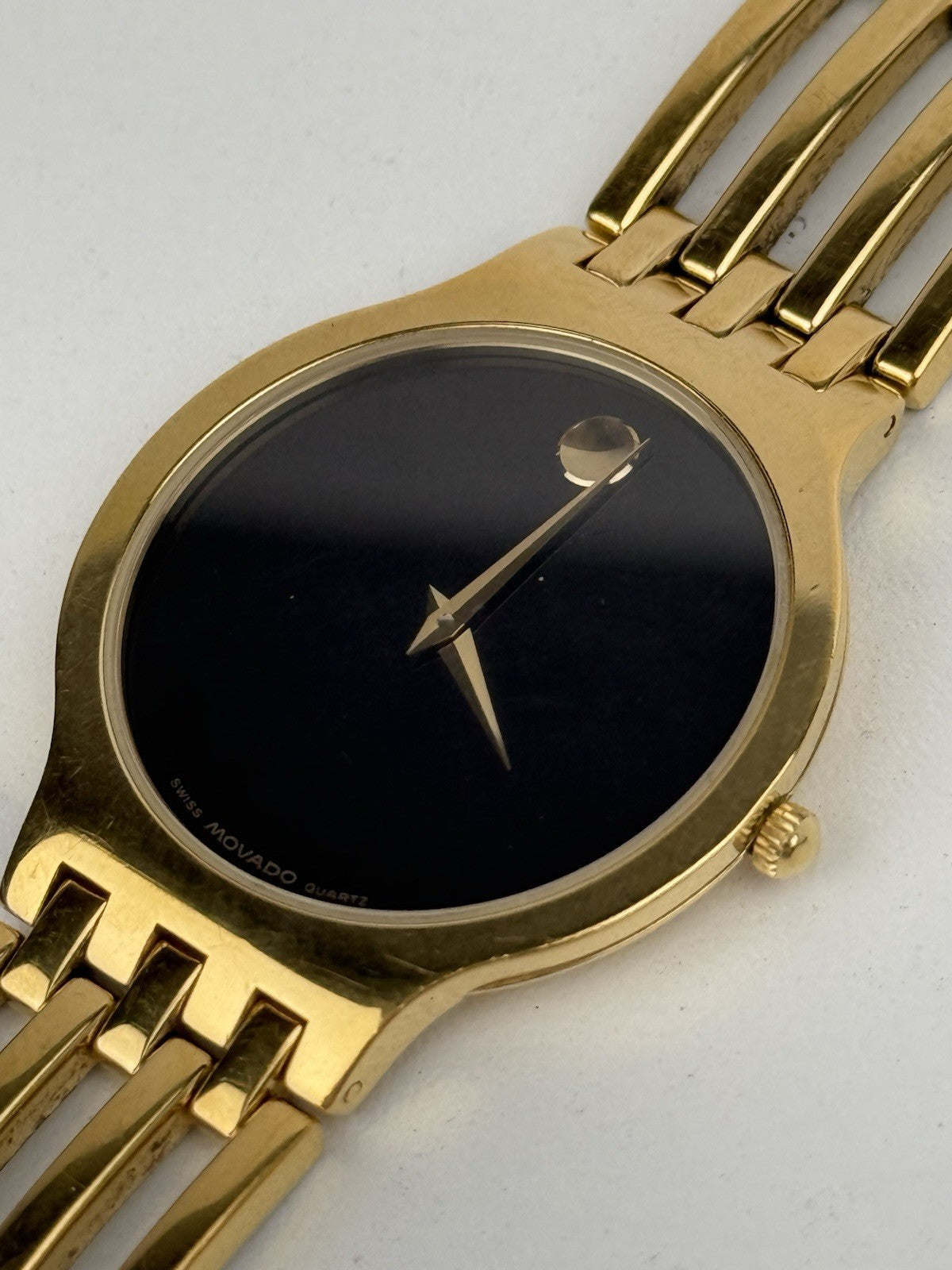 Movado Esperanza 84 19 861 4P Gold Tone 32mm Stainless Steel Quartz Womens Watch