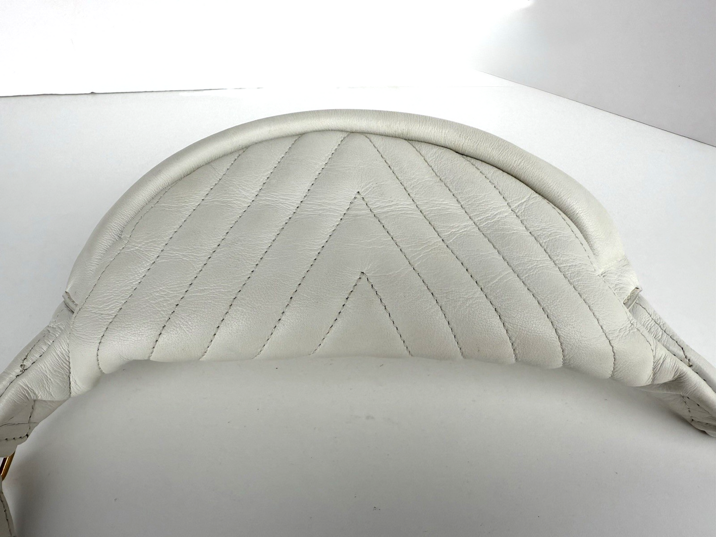 Louis Vuitton Calfskin Leather New Wave Bumbag Belt Bag for Women in White