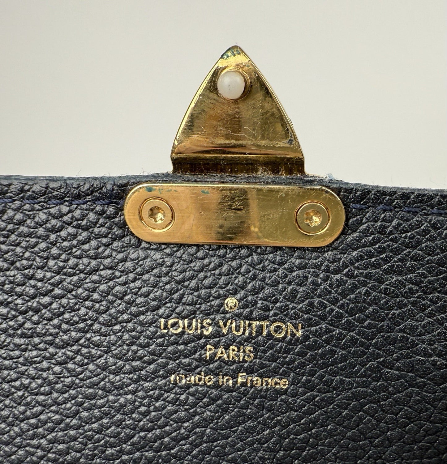 Louis Vuitton Empreinte Fascinante Blue Leather Shoulder Bag