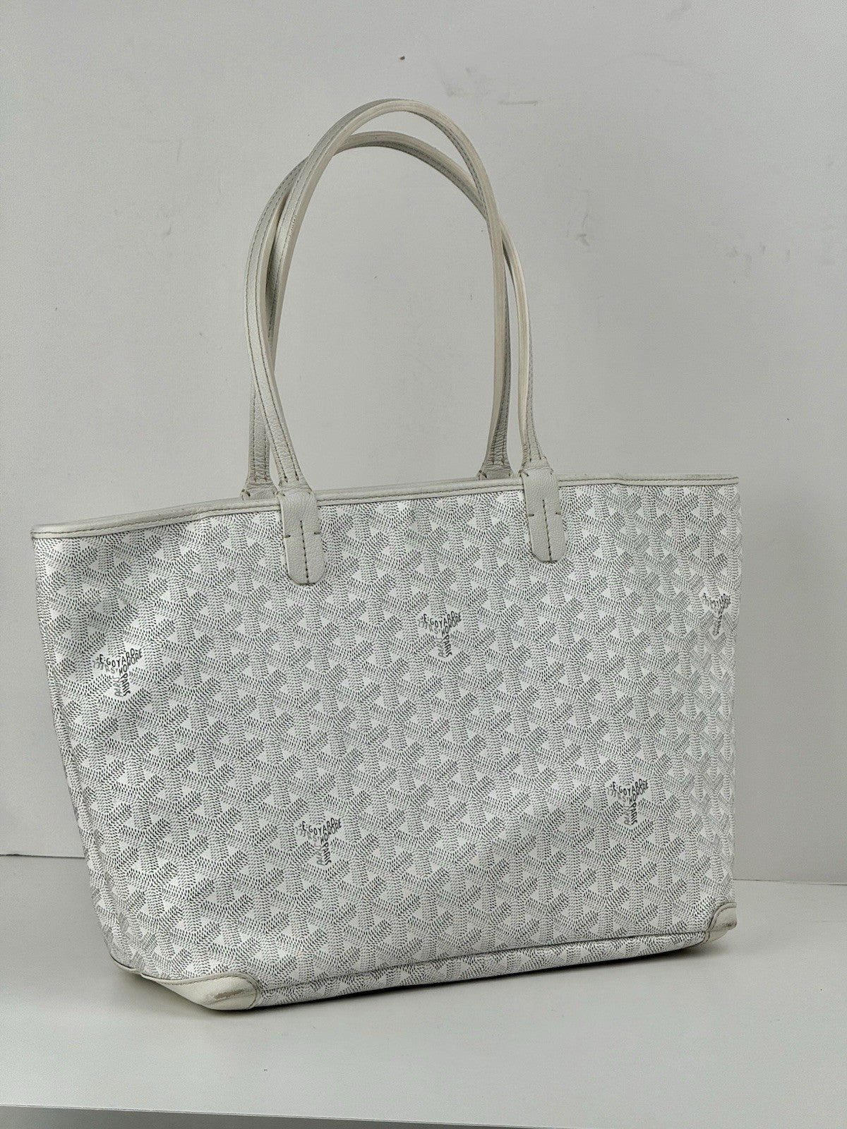 Goyard Goyardine Artois PM White Gore Bag
