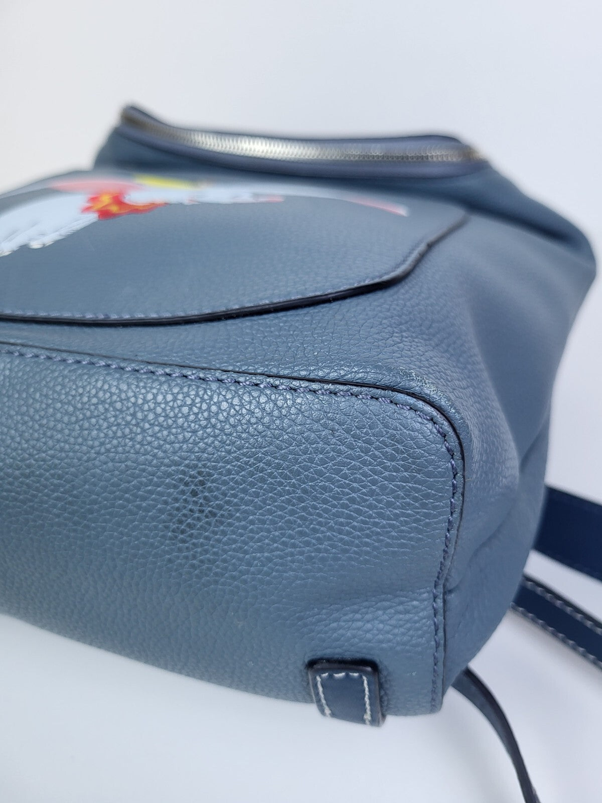 Loewe Backpack Disney Flying DUMBO Stone Blue Leather GOYA Limited Edition