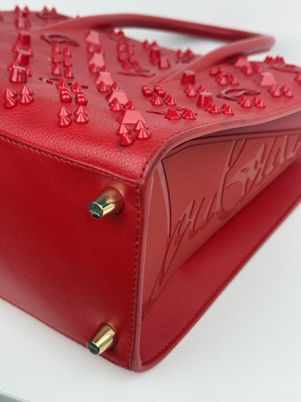 Christian Louboutin Paloma Medium Loubinthesky Charms Tote Bag Red