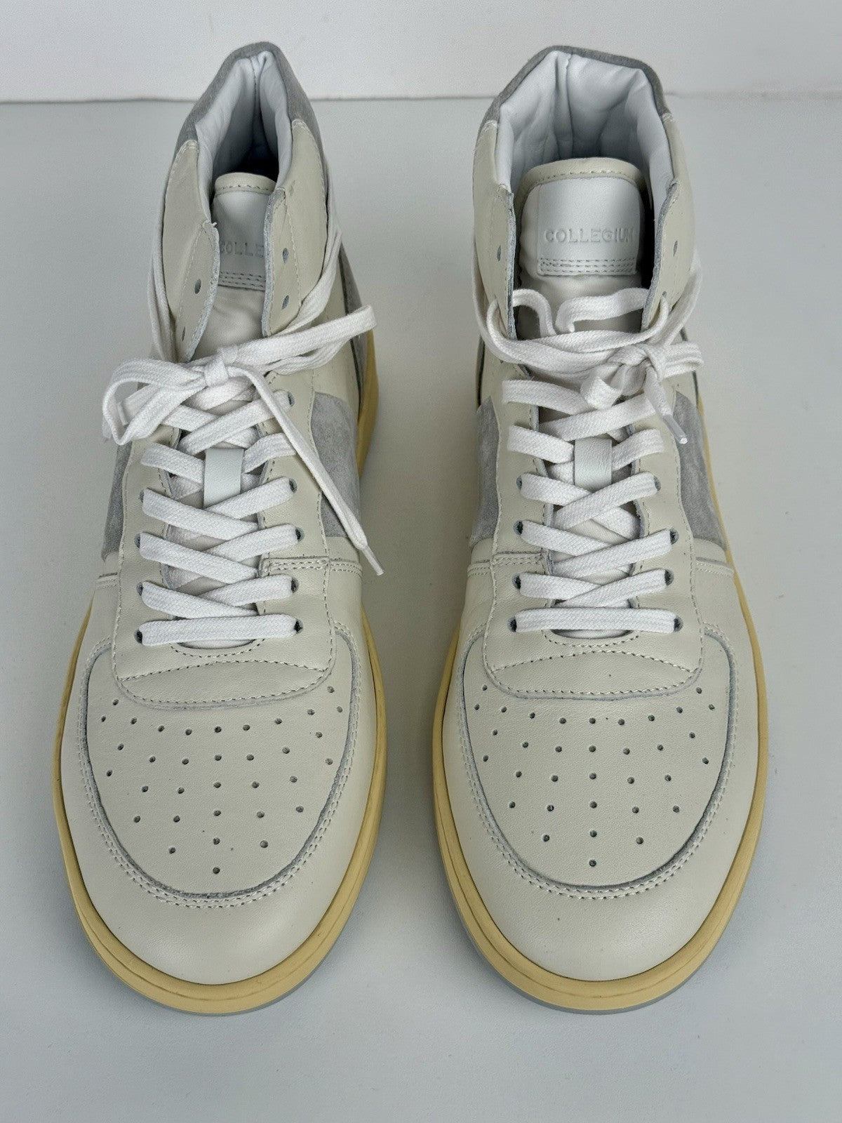 Collegium Pillar Destroyer II Devastator Platinum Suede Mens Size 44 Size 11