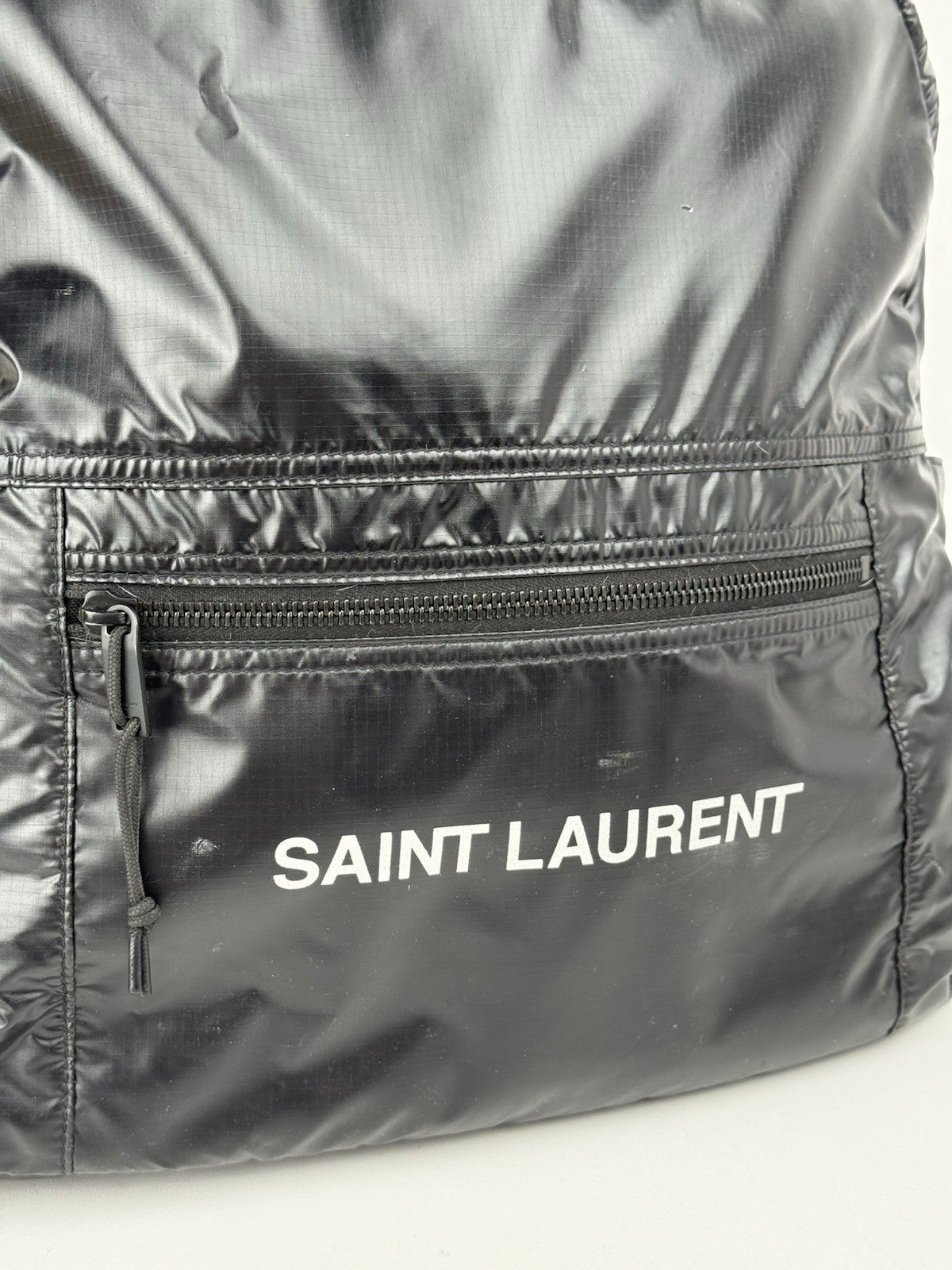 Saint Laurent Nuxx Black Nylon Backpack