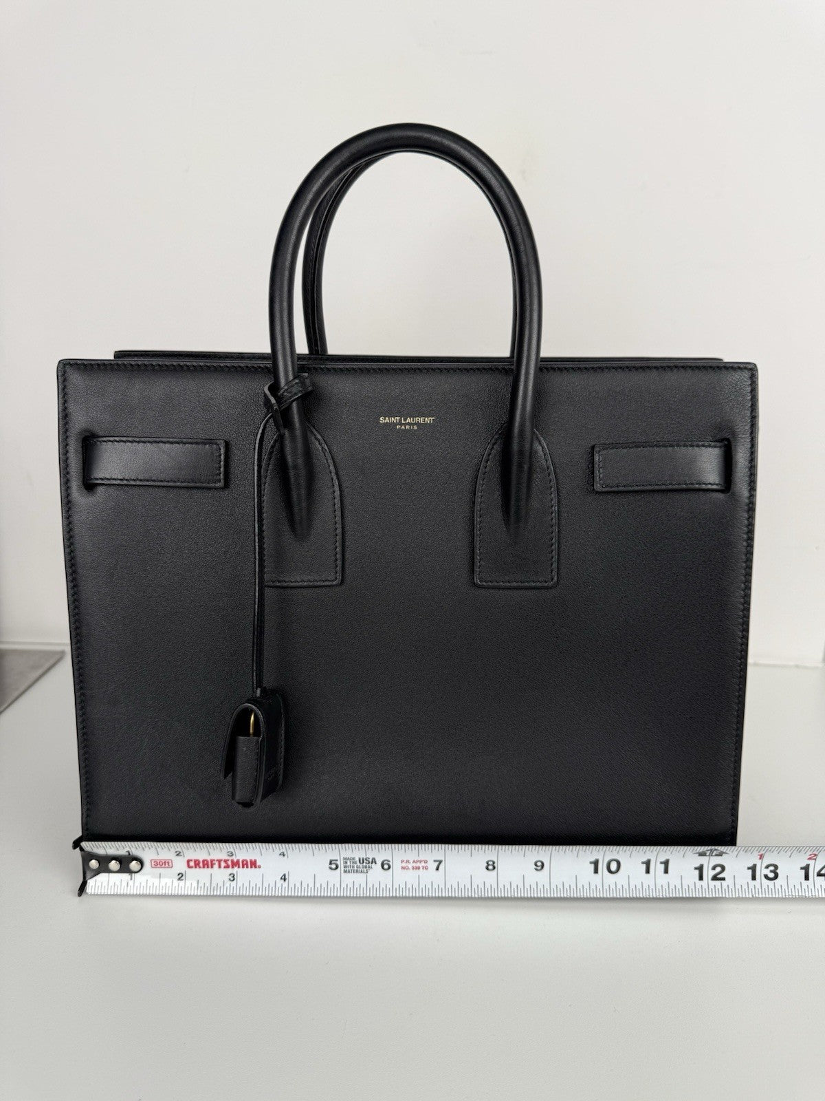 Saint Laurent Sac de Jour Large Leather Women's Bag in Black