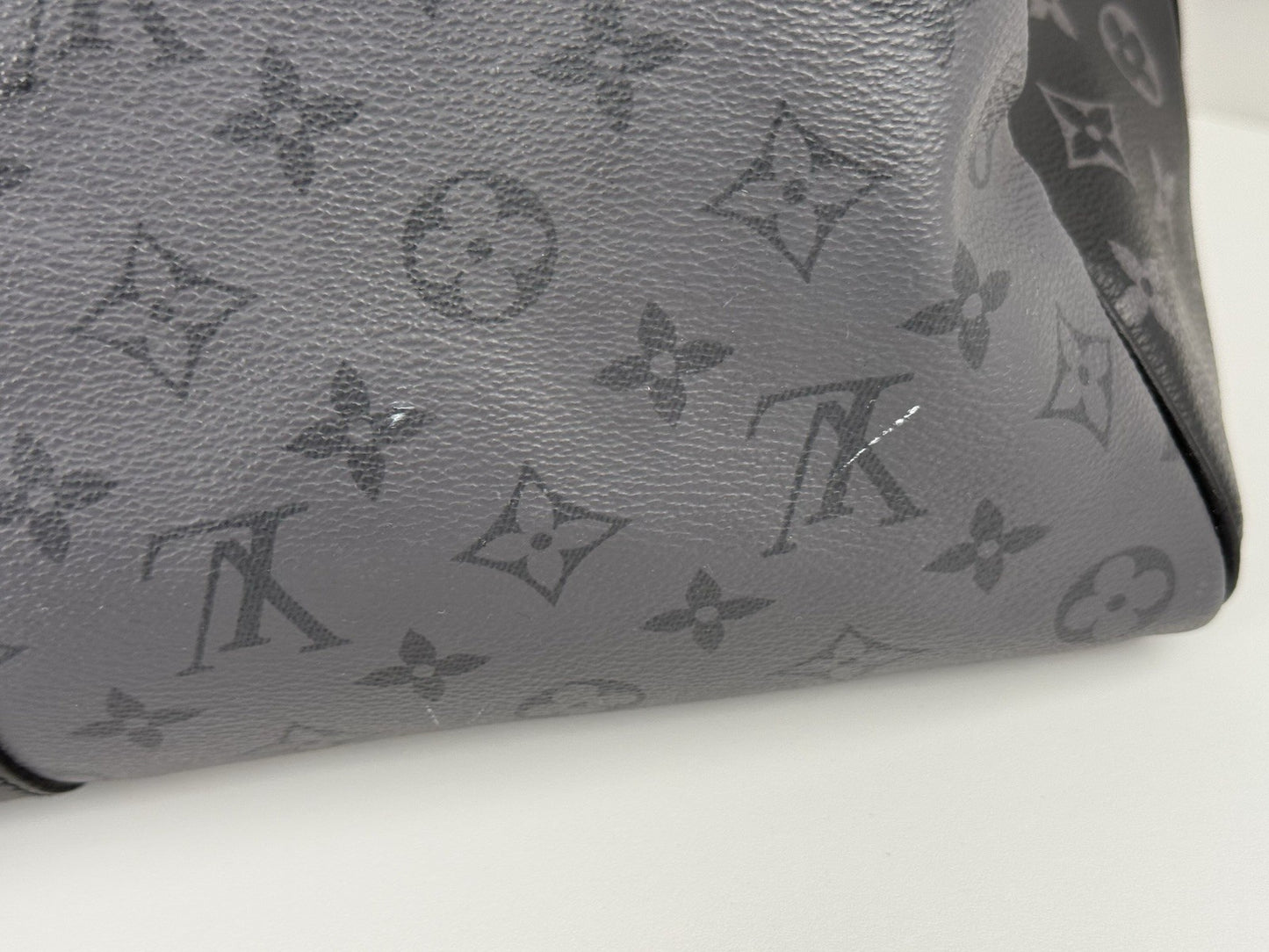 Louis Vuitton Duffle Bag M Monogram Eclipse Keepall Canvas Black/Gray Size 50