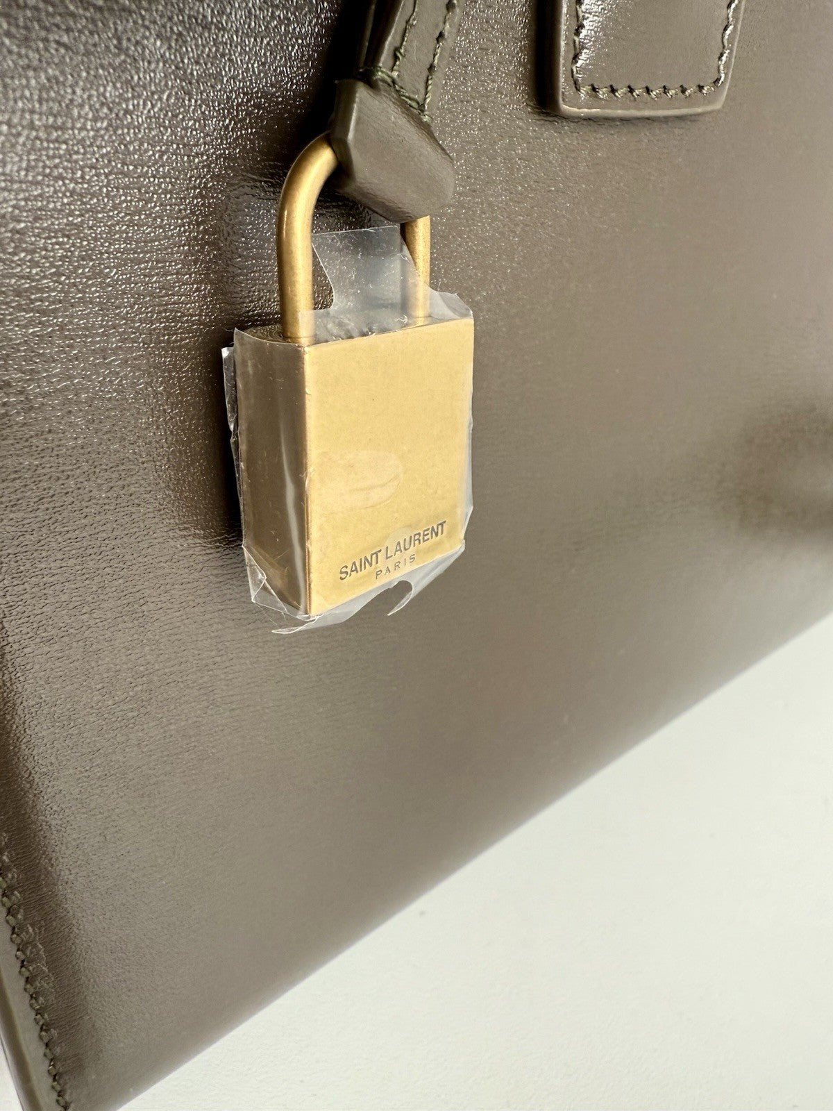 Saint Laurent Bag Sac De Jour Olive Green Shoulder Bag