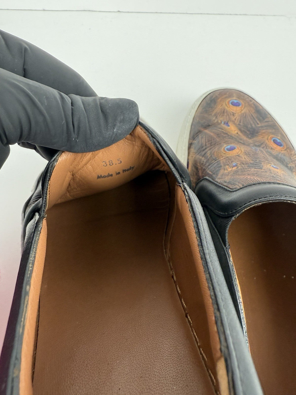 Givenchy Leather Print Sneakers Size 38.5