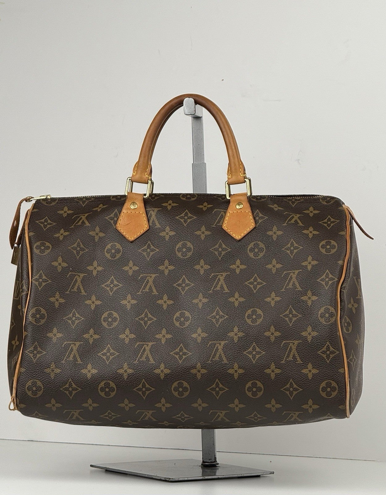 Louis Vuitton Speedy Duffle 35 Brown Canvas Monogram Bag