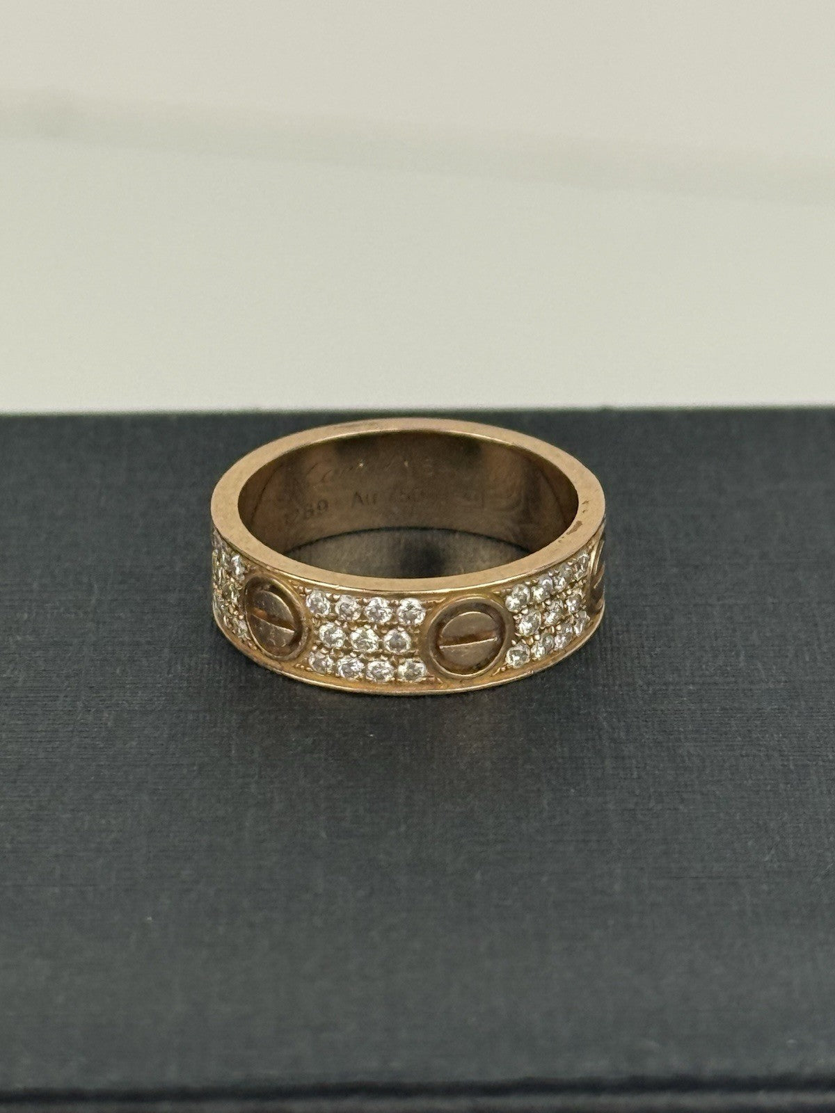 Cartier Love Ring Diamonds By Peter Marco Beverly Hills 18k Yellow Gold Size 7