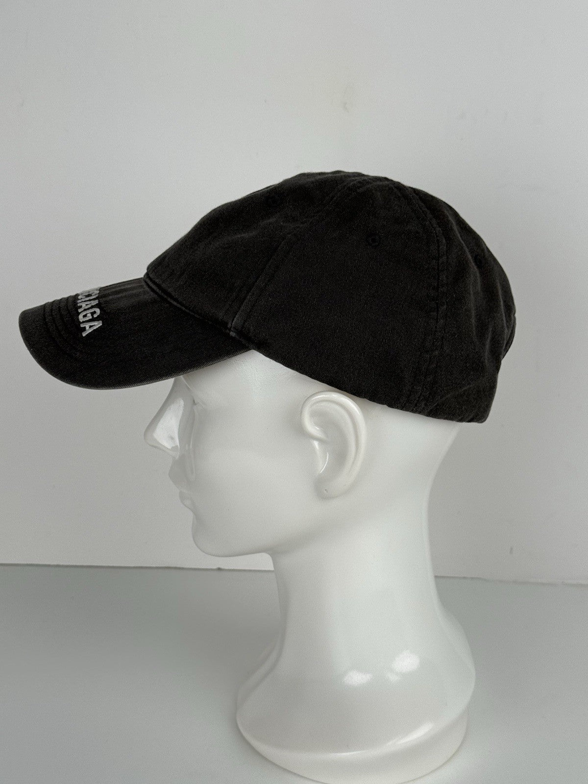 Balenciaga Baseball Cap Black Denim