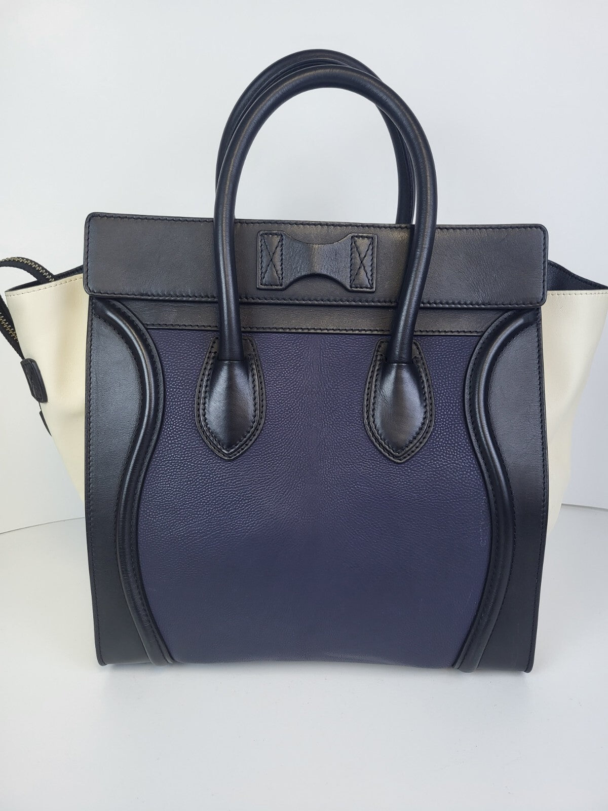 Celine Leather Mini Luggage Top Handle Bag
