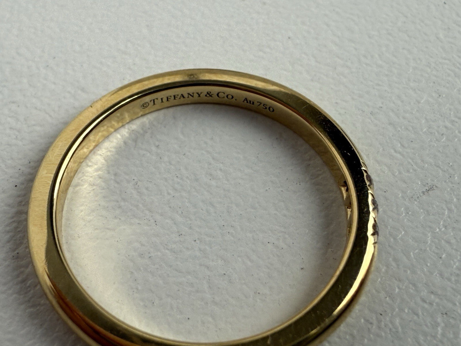 Tiffany & Co. Forever Diamond Ring 18K Gold Size 5.25