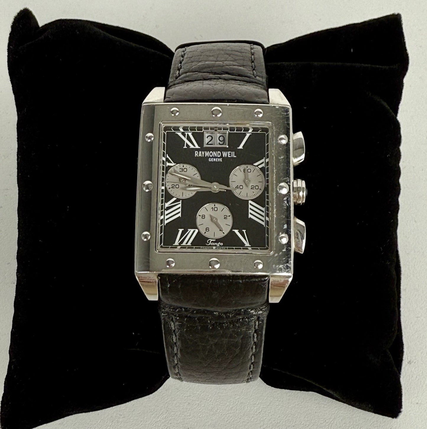 Raymond Weil - Tango Chronograph 4881 With Black Leather Strap 37 MM