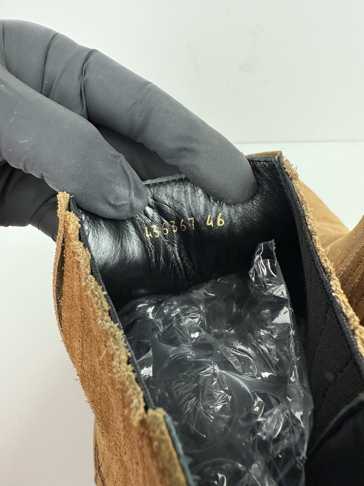 Balenciaga Suede Chelsea Boots Size 46 Sand Brown