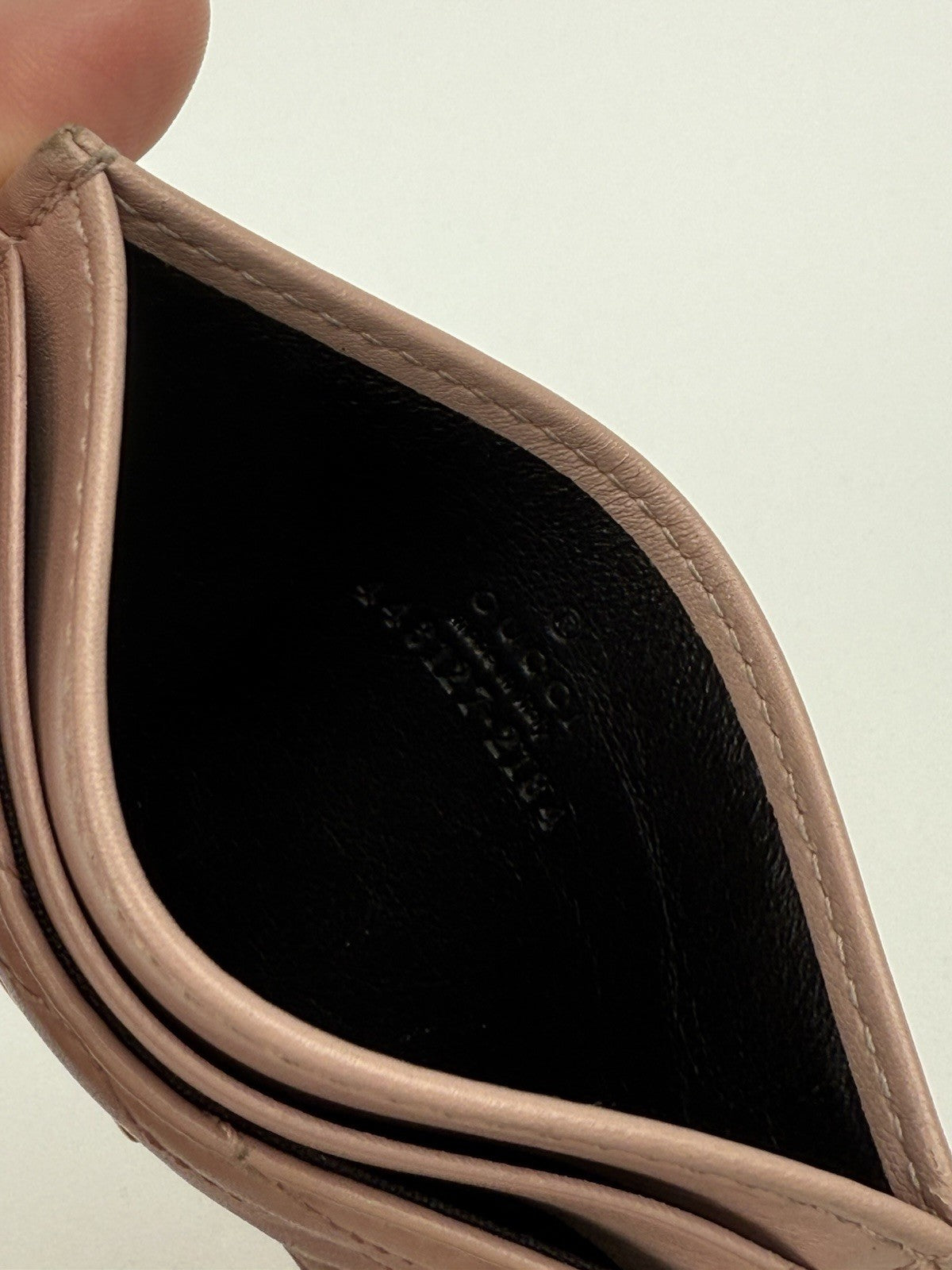 Gucci Pink Leather Card Holder