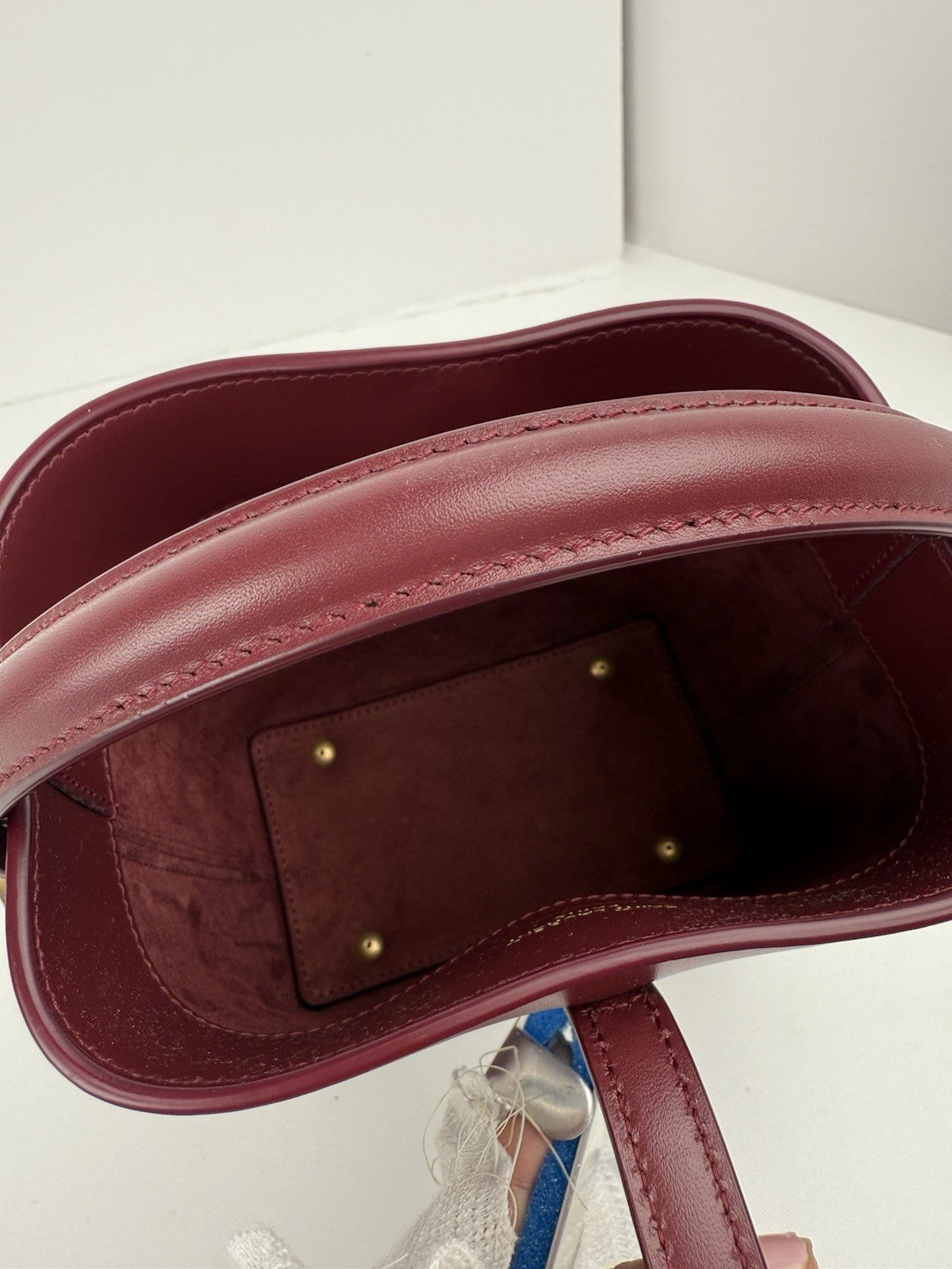 Saint Laurent LE 37 Mini Leather Dark Bordeaux Bag