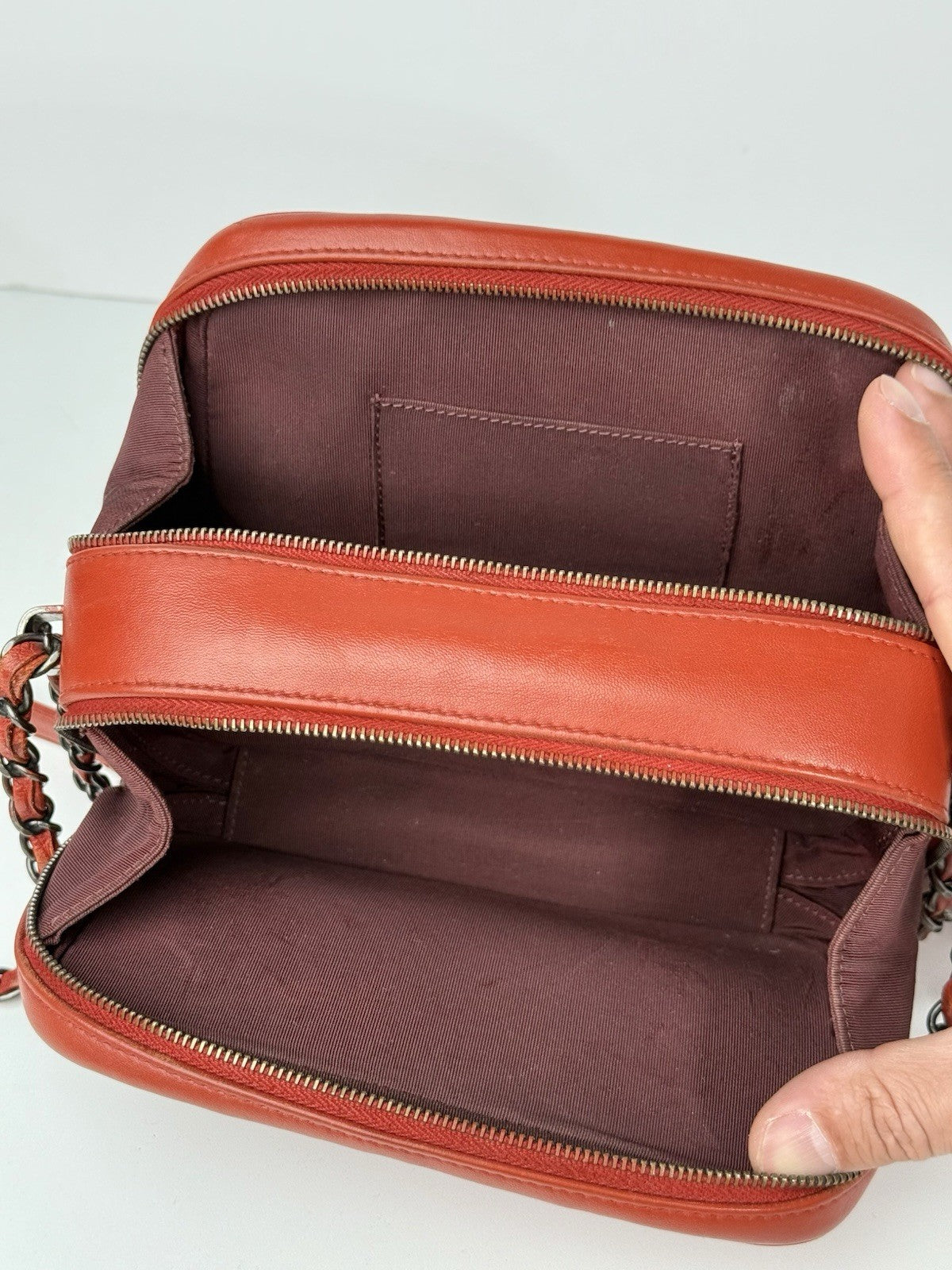 Chanel Coco Boy Quilted Leather Mini Bag Red