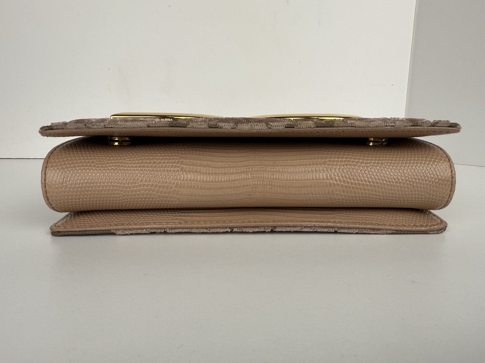 Dolce and Gabbana Pink Corduroy and Leather DG Girls Shoulder Bag