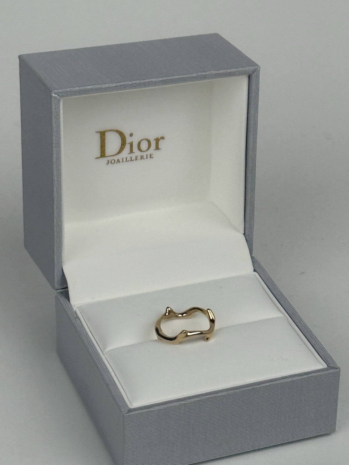 Dior 18K Yellow Gold Bois de Rose Ring 46  (Size 3)