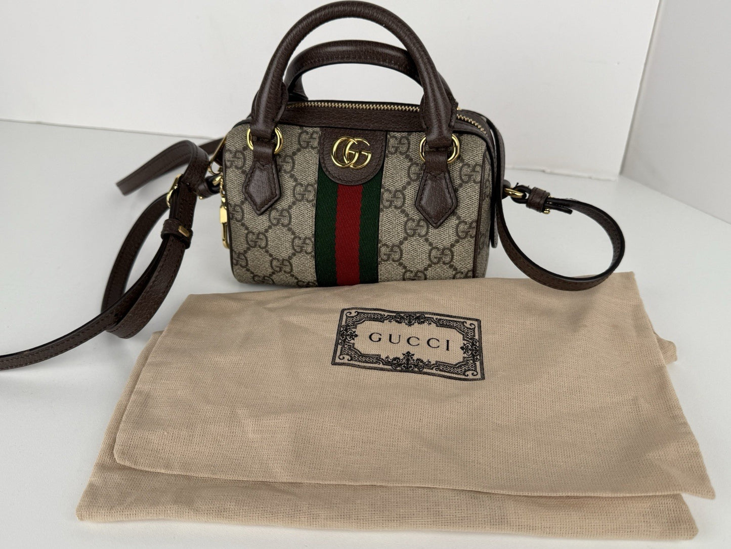 Gucci Ophidia Top Handle Mini Women's Shoulder Bag