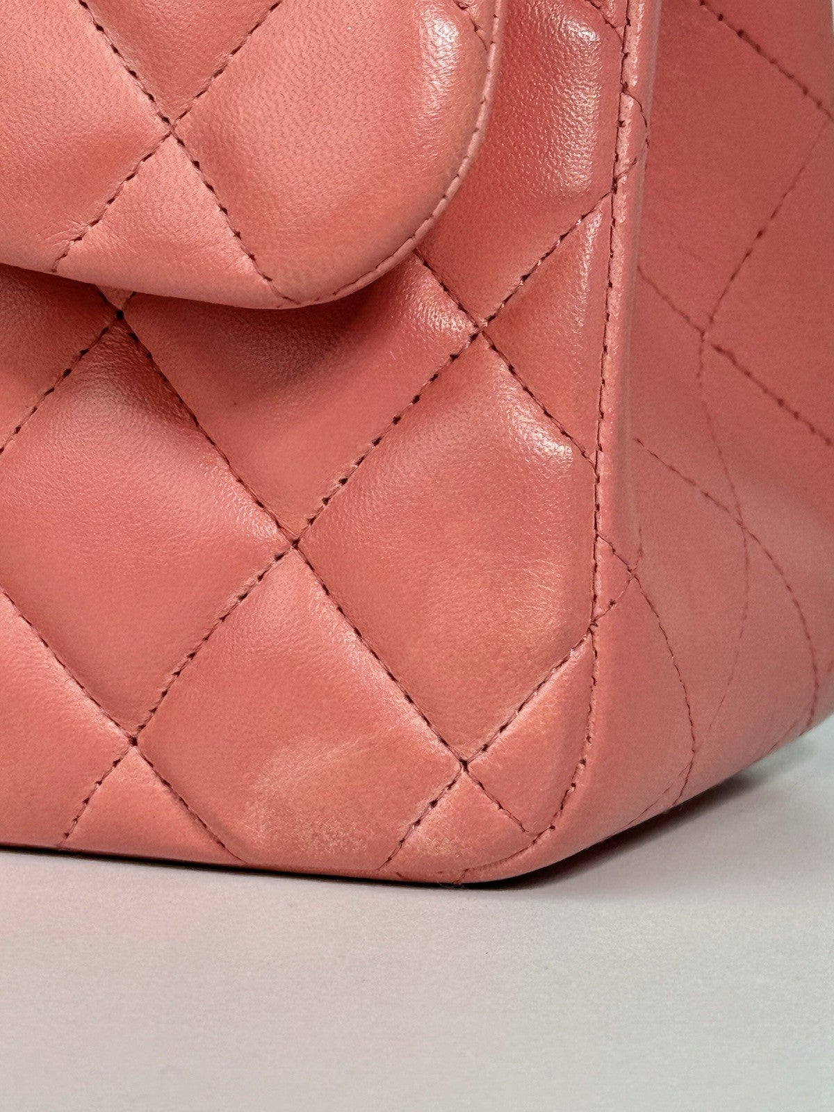 Chanel Jumbo Double Flap Calfskin Shoulder Bag Peach